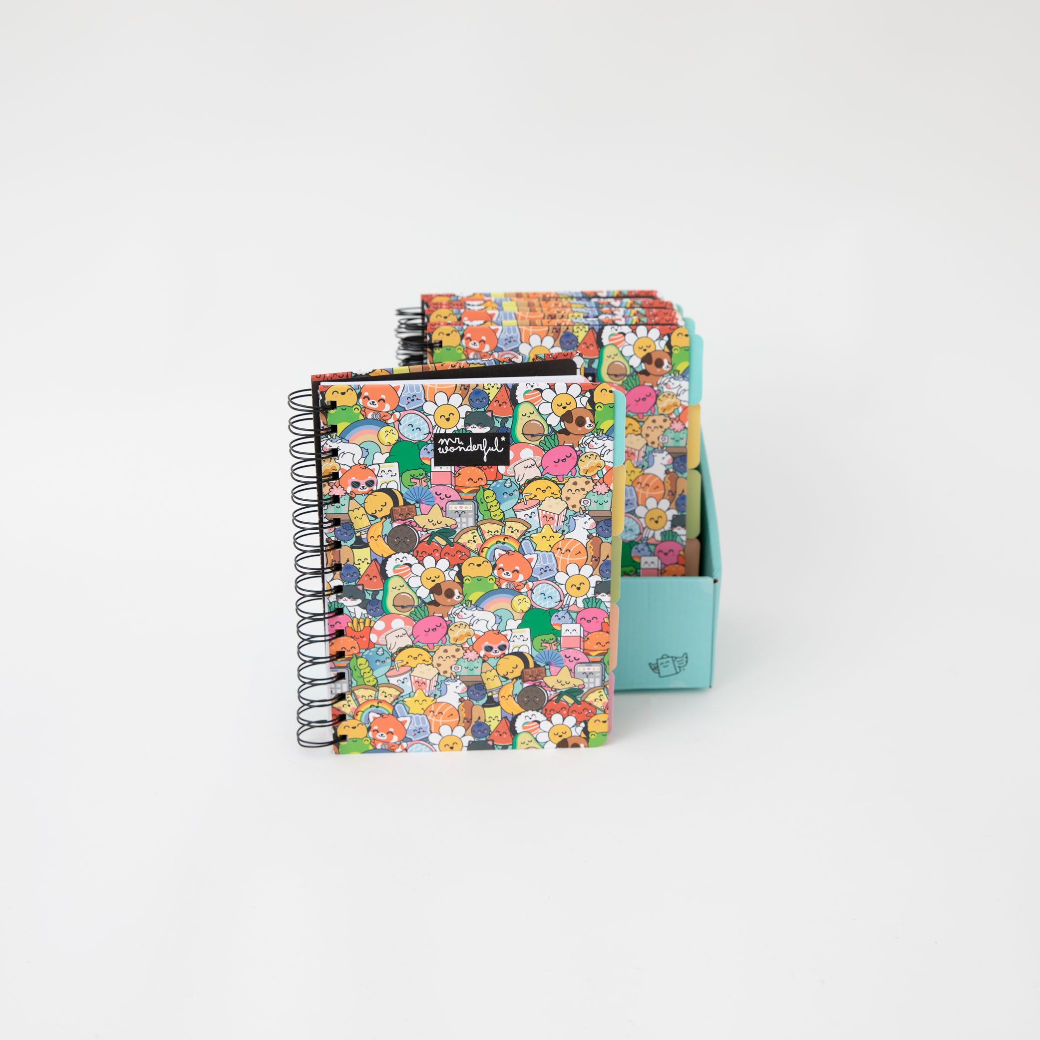 Caderno A5 com divisórias - Personagens Wonder