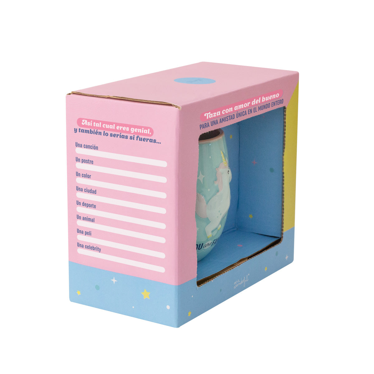 Taza con relieve de unicornio - Eres lo más