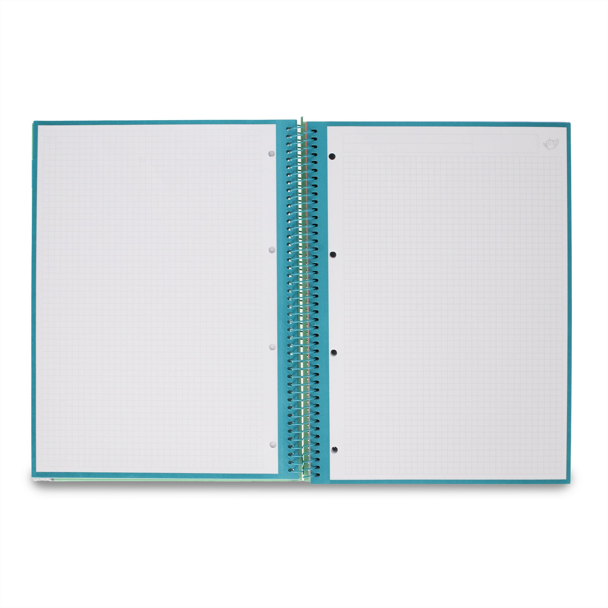Libreta A4 verde 120 sheets - Grid paper and micro-perforated