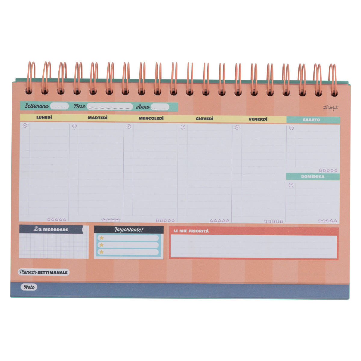 Planner settimanale e mensile - Comincio da subito. So che ce la farò!