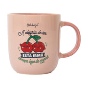 Caneca com mensagem para irmãs Mr. Wonderful - A alegria de ter esta irmã começa logo de manhã