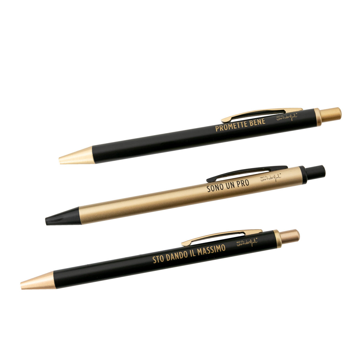 Set di scrittura Black&Gold - Tutte le cose che faccio entro venerdi