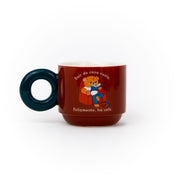 Caneca empilhável - Sair de casa custa. Felizmente, há café.