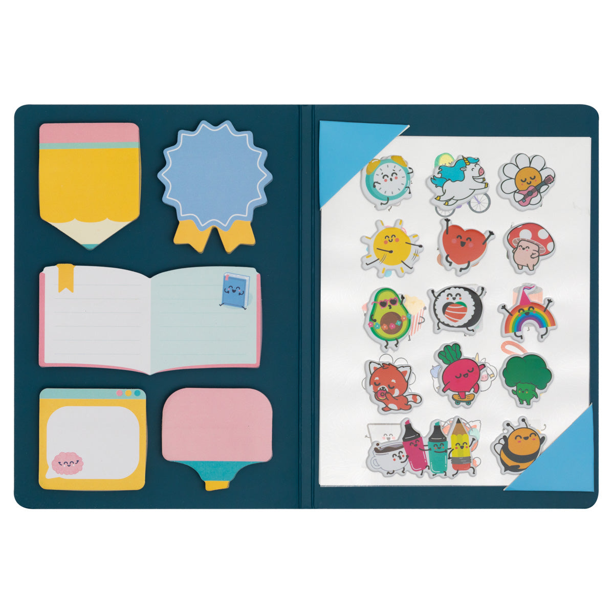 Caderno com notas adesivas e autocolantes - Farás tudo num instante com estes autocolantes.
