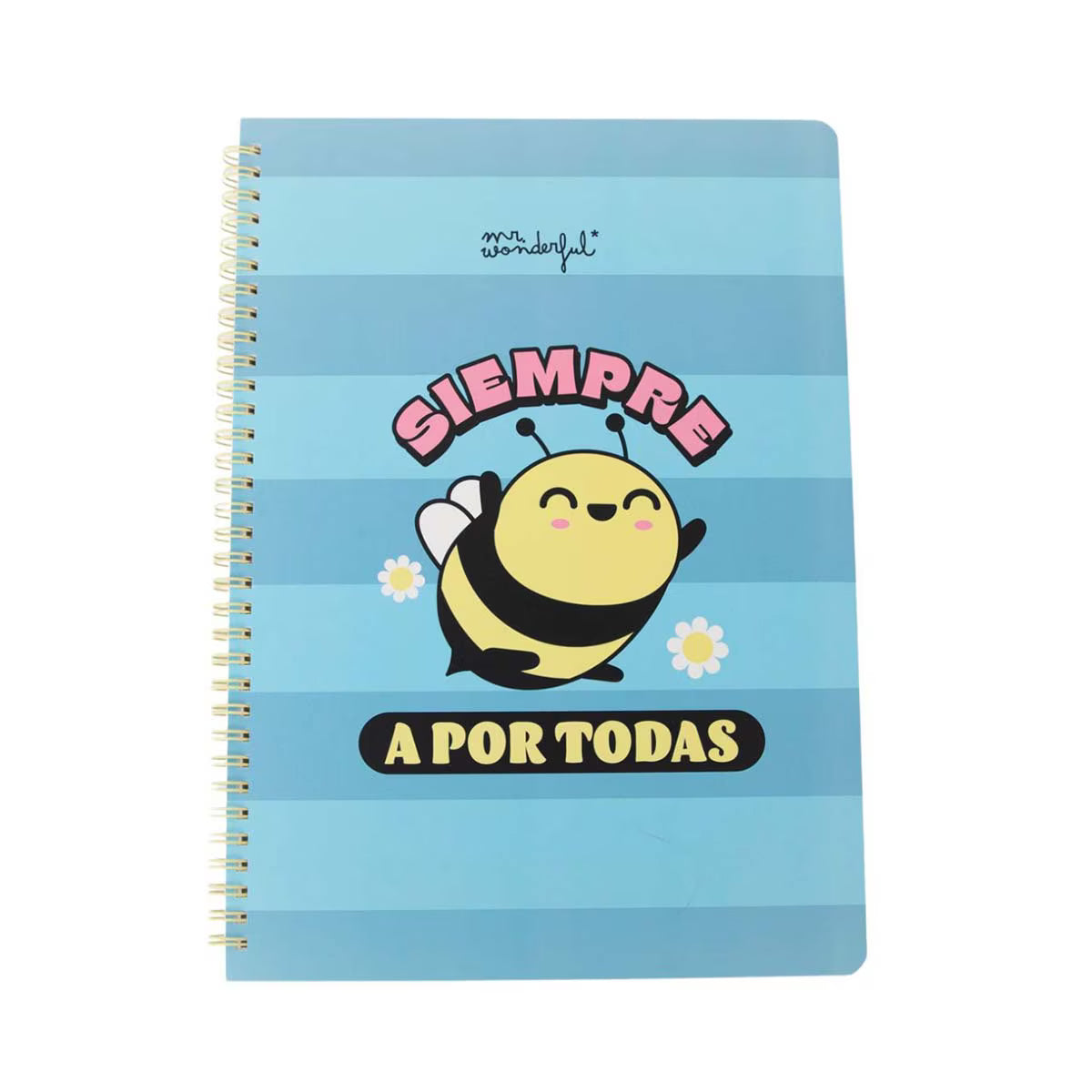 Libreta A5 Mr. Wonderful abeja - Siempre a por todas