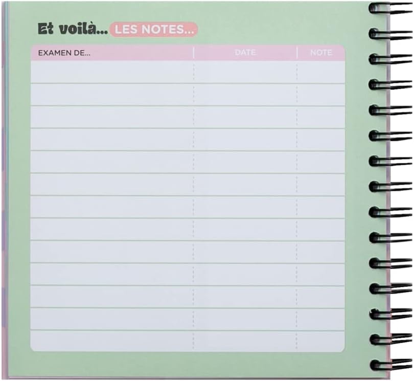 Planning de révisions - Une année géniale du début à la fin