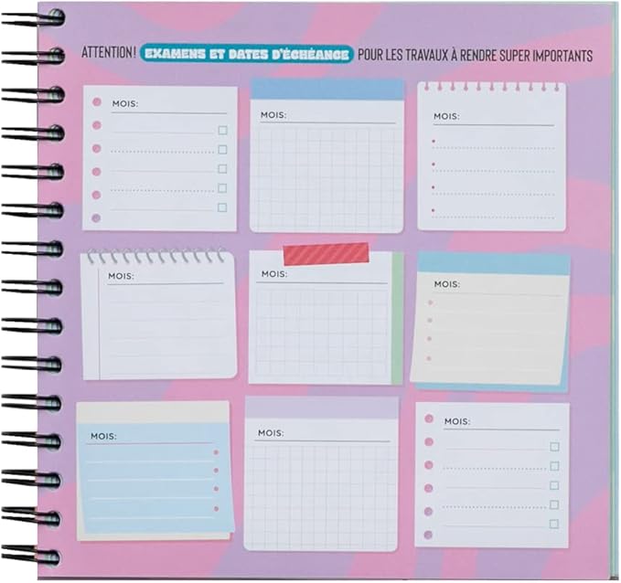 Planning de révisions - Une année géniale du début à la fin