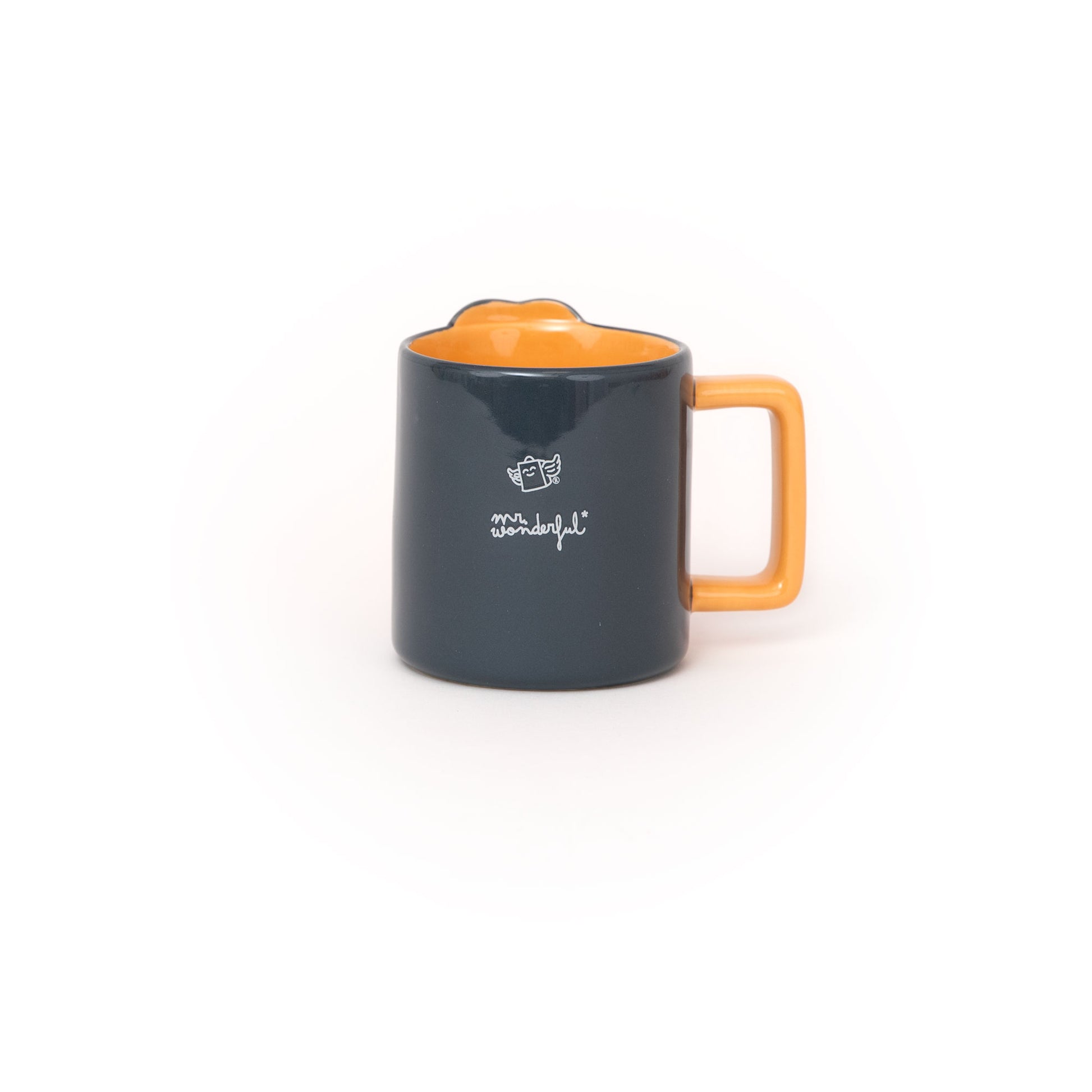 Taza original de Mr. Wonderful con frase motivadora en inglés