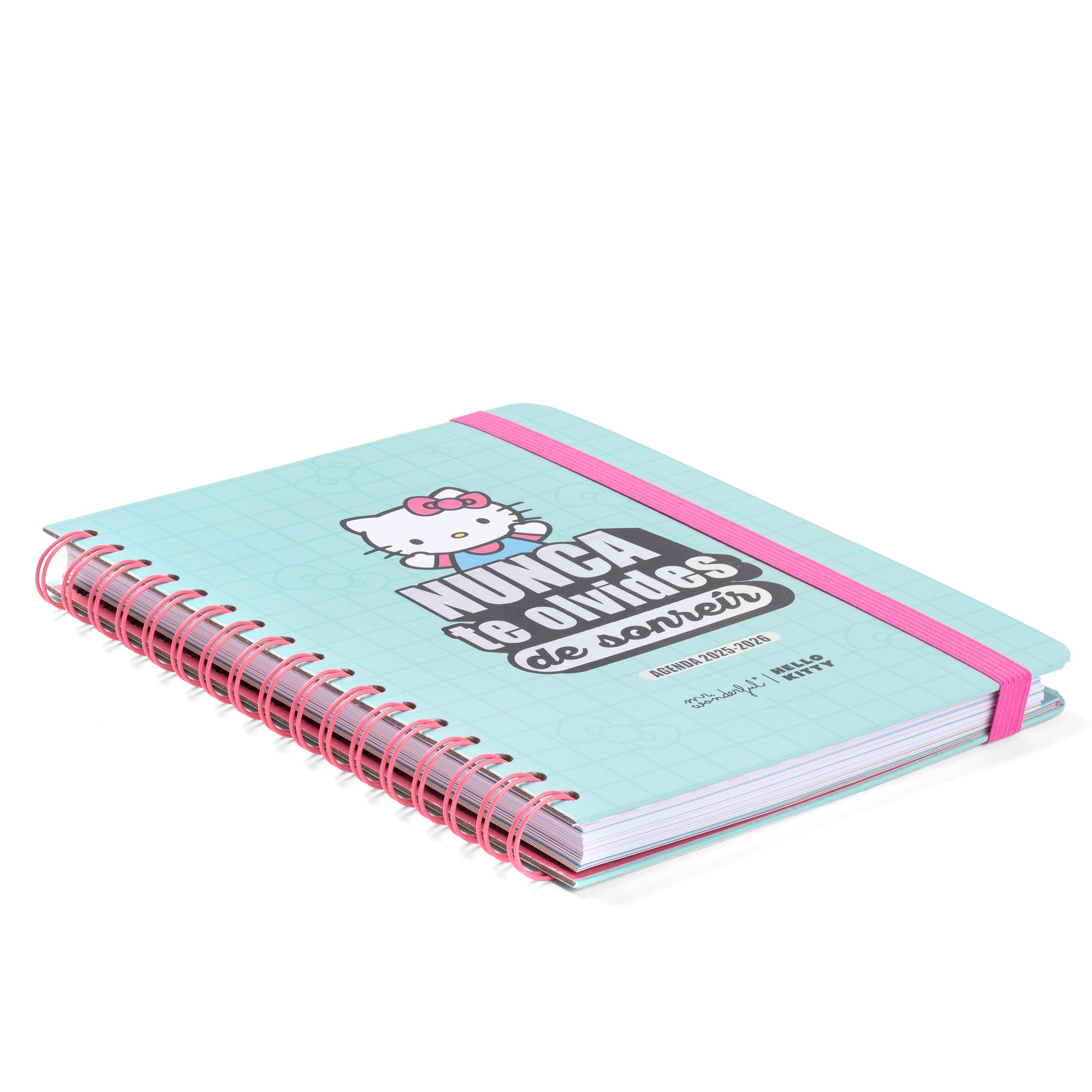 Agenda 2025-26 Hello Kitty x Mr. Wonderful - Nunca te olvides de sonreír
