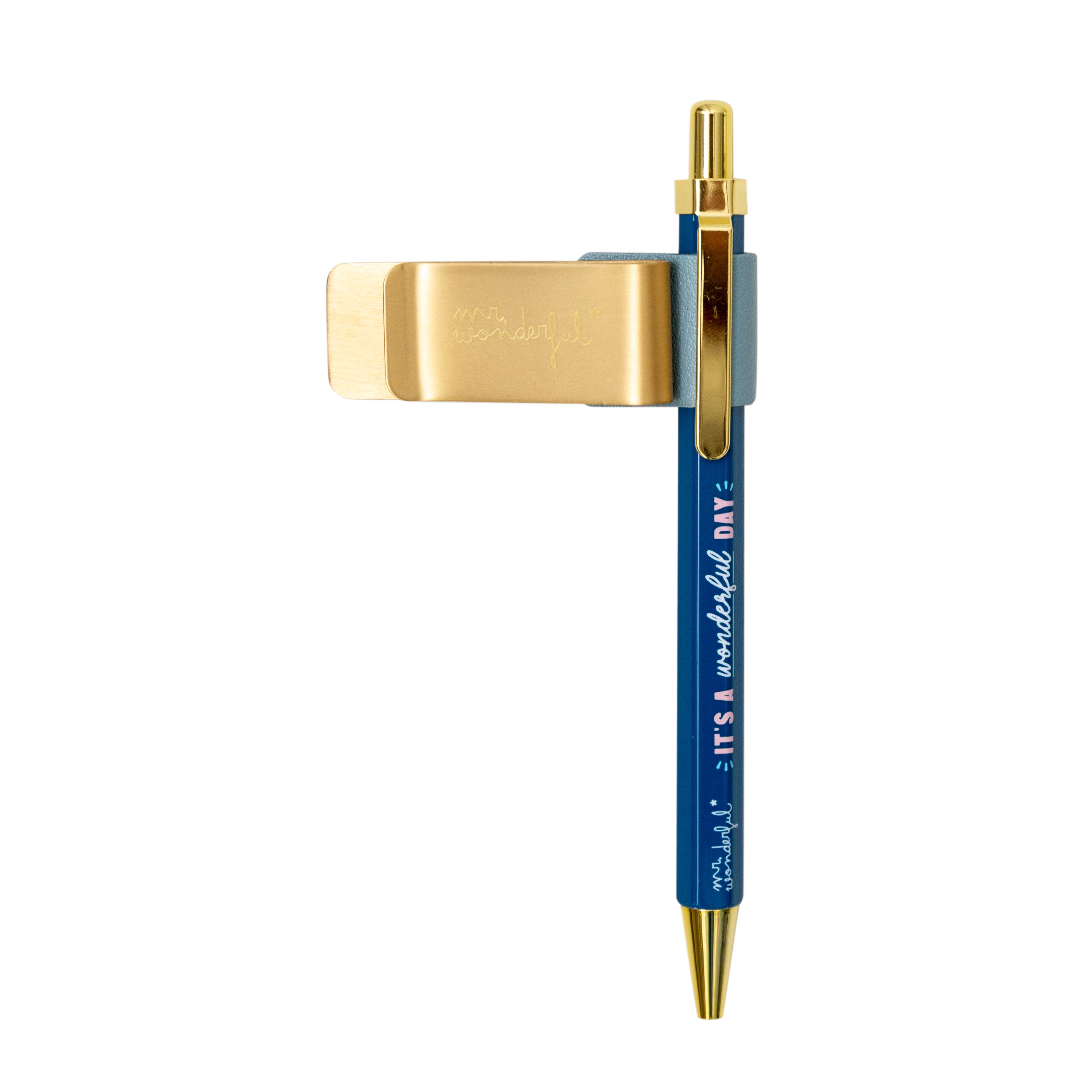 Pen clip holder + pen Diary