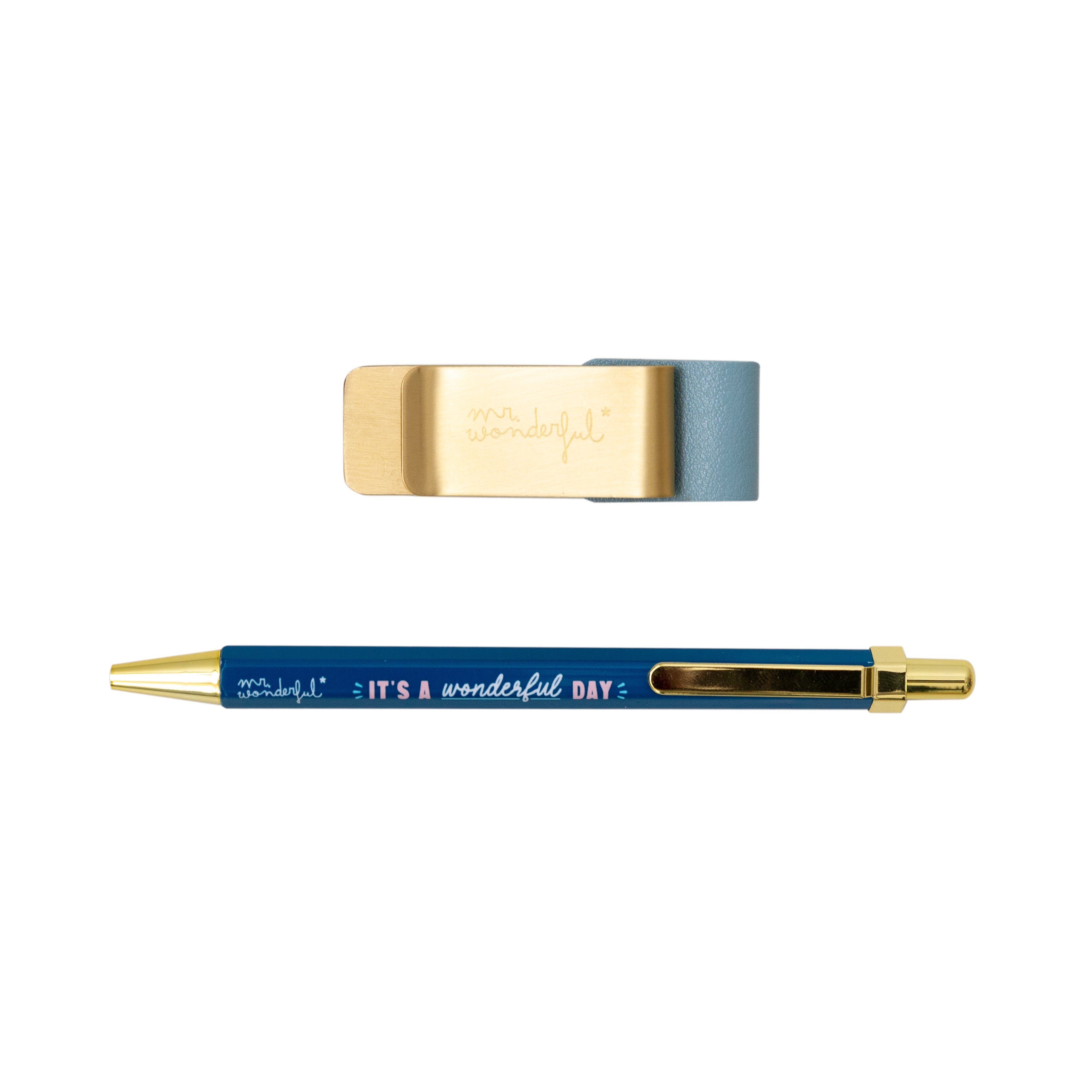 Pen clip holder + pen Diary
