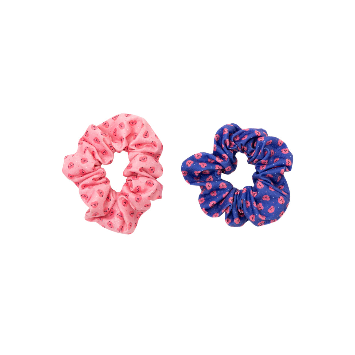 Set 2 scrunchies corazón