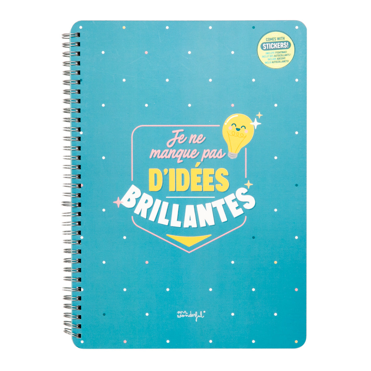 Cahier A4 - Je ne manque pas d’idées brillantes