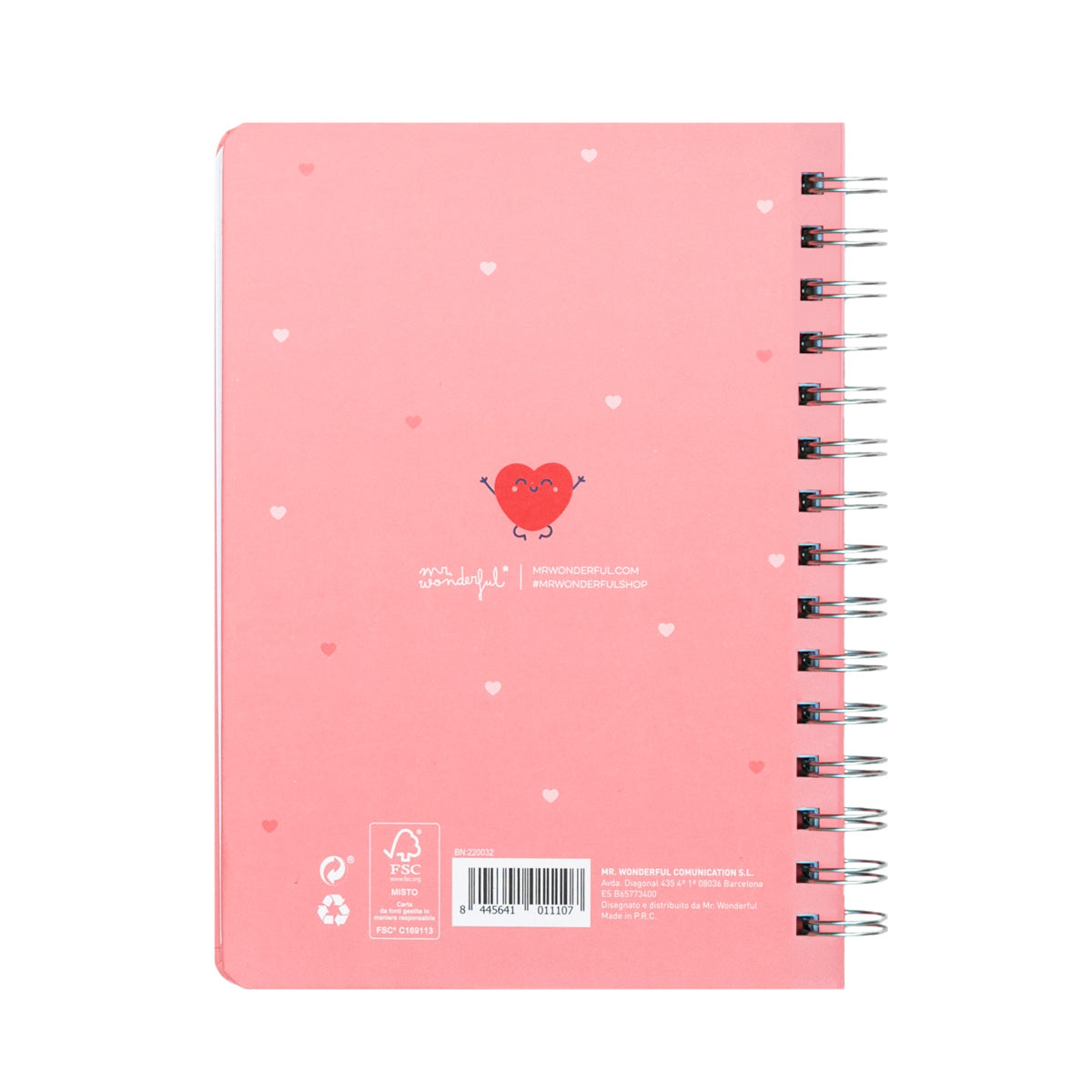Quaderno con squishy cuore A5 - Oggi sarà un giorno spettacolare