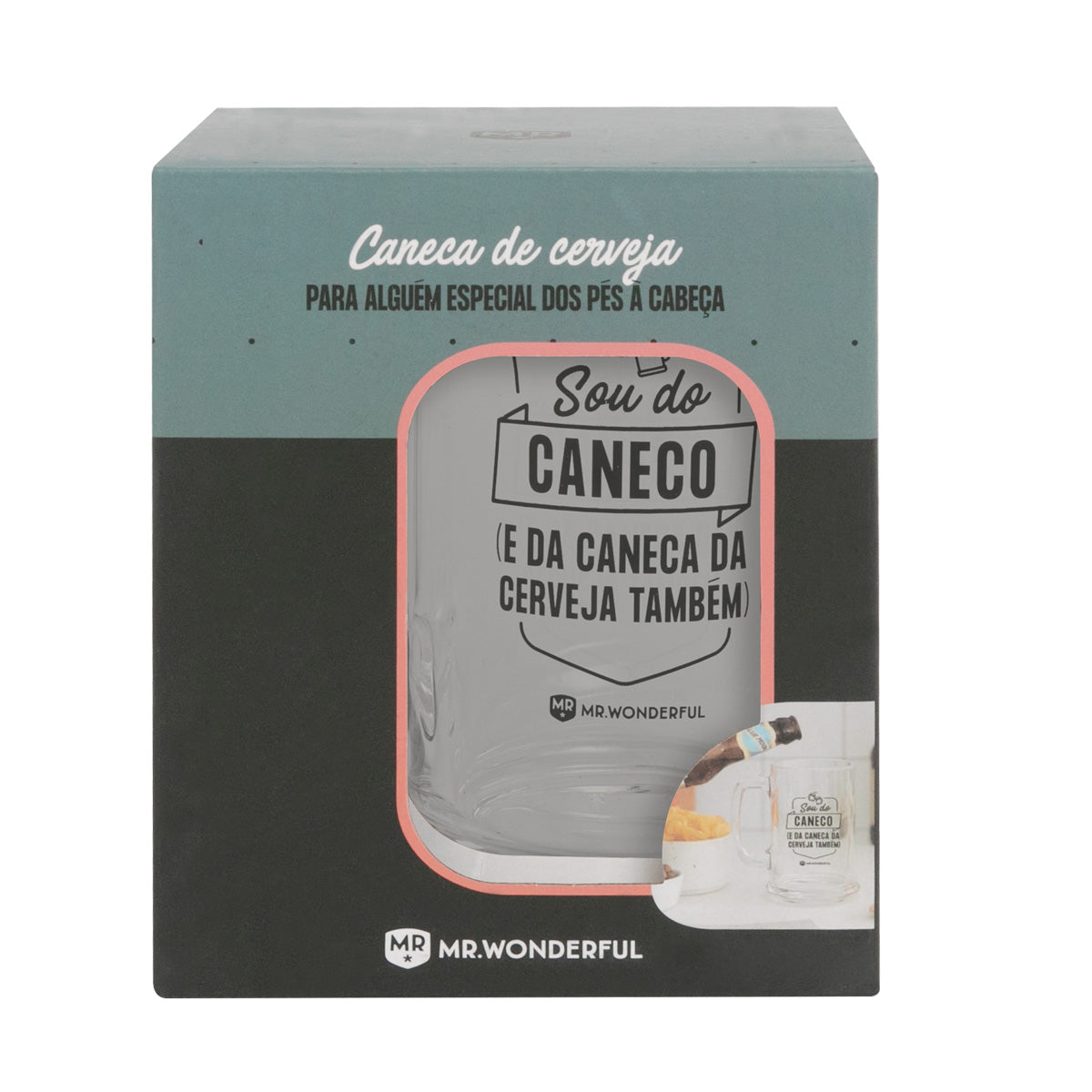Caneca de cerveja - Levanta esta caneca com jeito... e brinda pelo teu corpinho bem-feito!