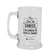 Caneca de cerveja - Levanta esta caneca com jeito... e brinda pelo teu corpinho bem-feito!