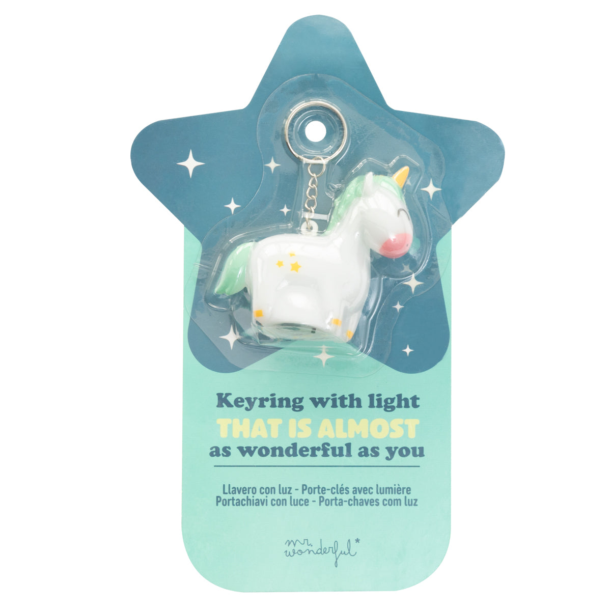 Light up keyring - Unicorn