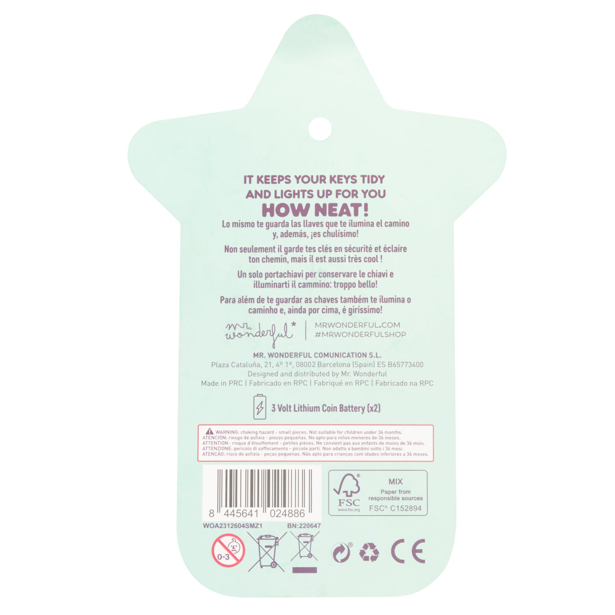 Light up keyring - Unicorn