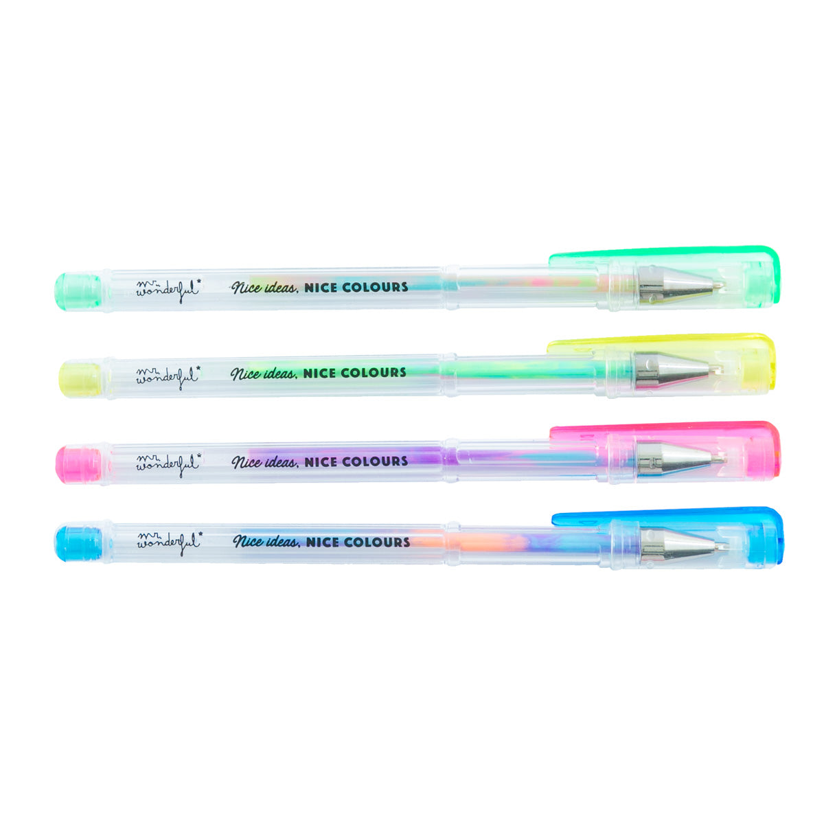 Set de bolis multicolores neon