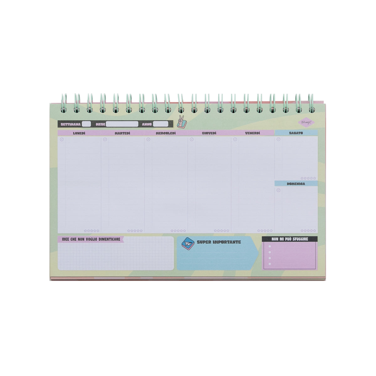 Planner settimanale - Tutto sotto controllo e ben organizzato