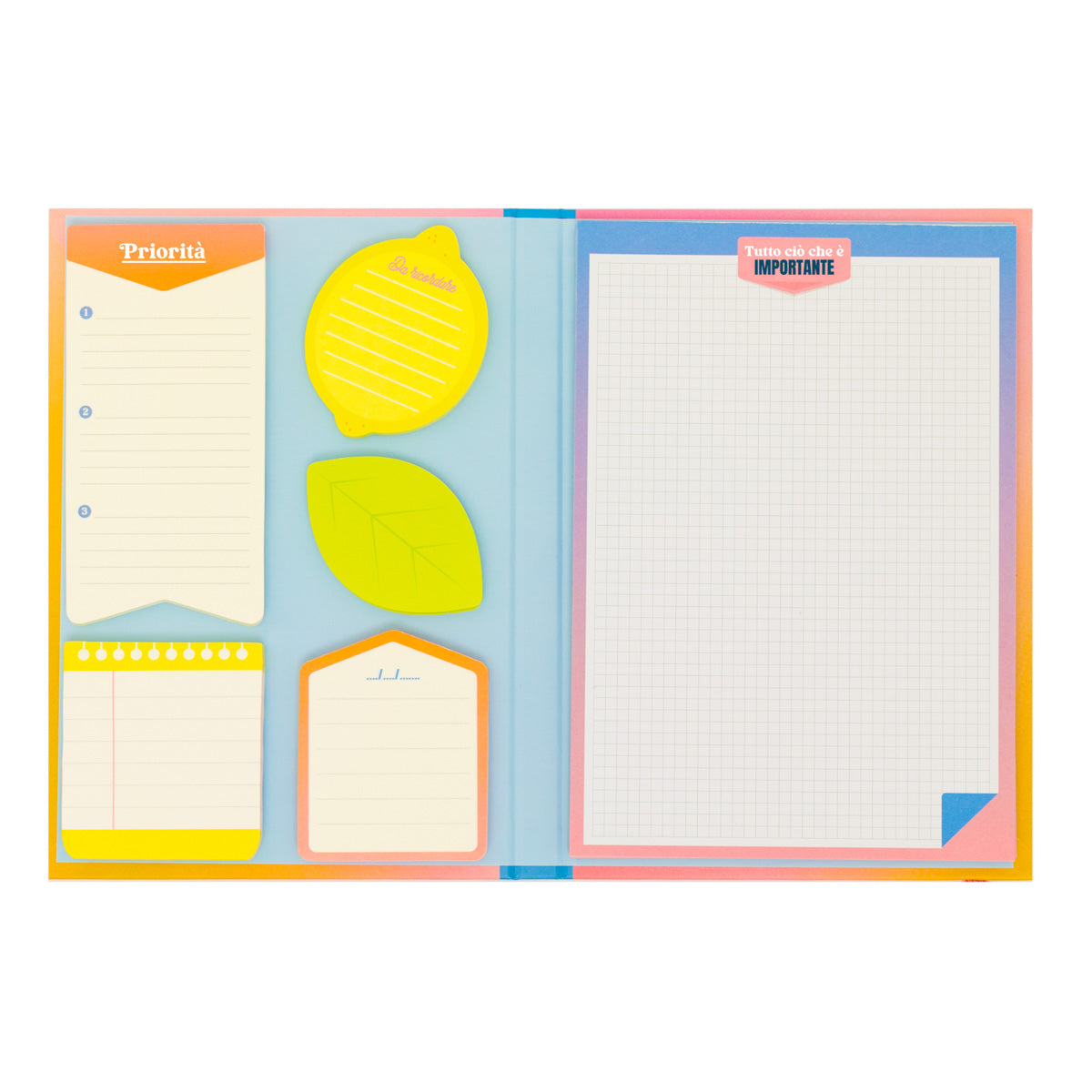 Quaderno con note adesive - I tuoi programmi, i tuoi appuntamenti e tutto ciò di cui hai bisogno