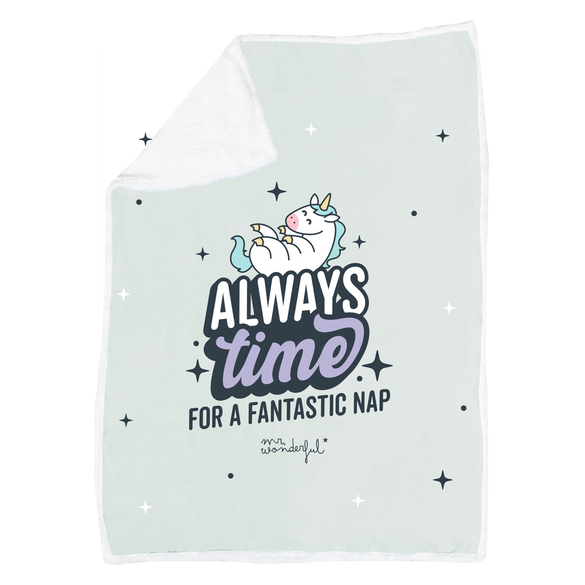 Manta con funda de unicornio - Always time for a fantastic nap