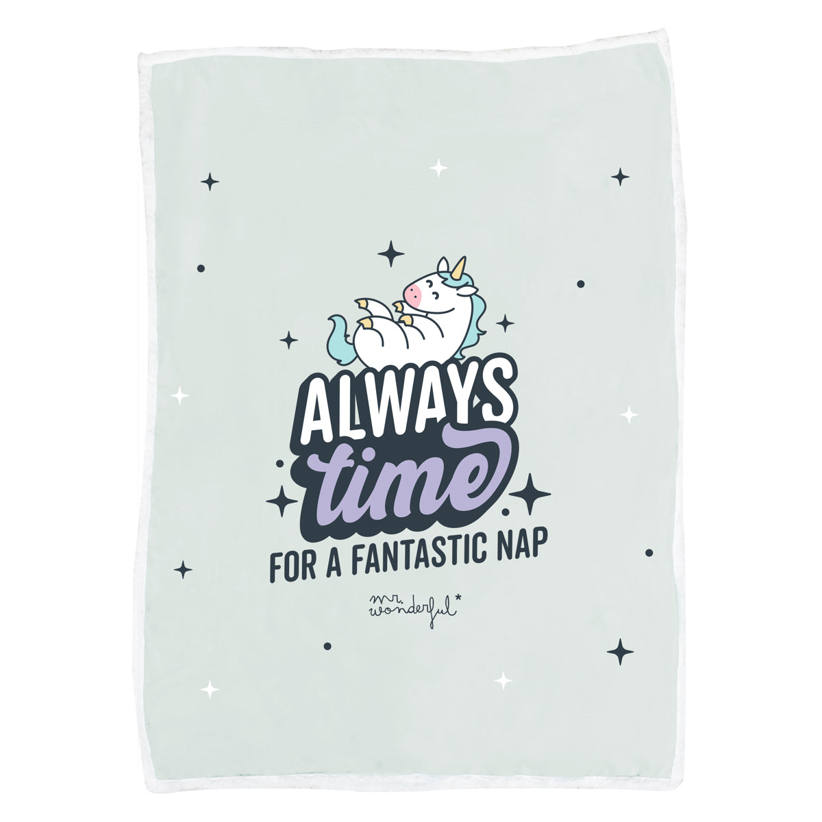 Manta con funda de unicornio - Always time for a fantastic nap