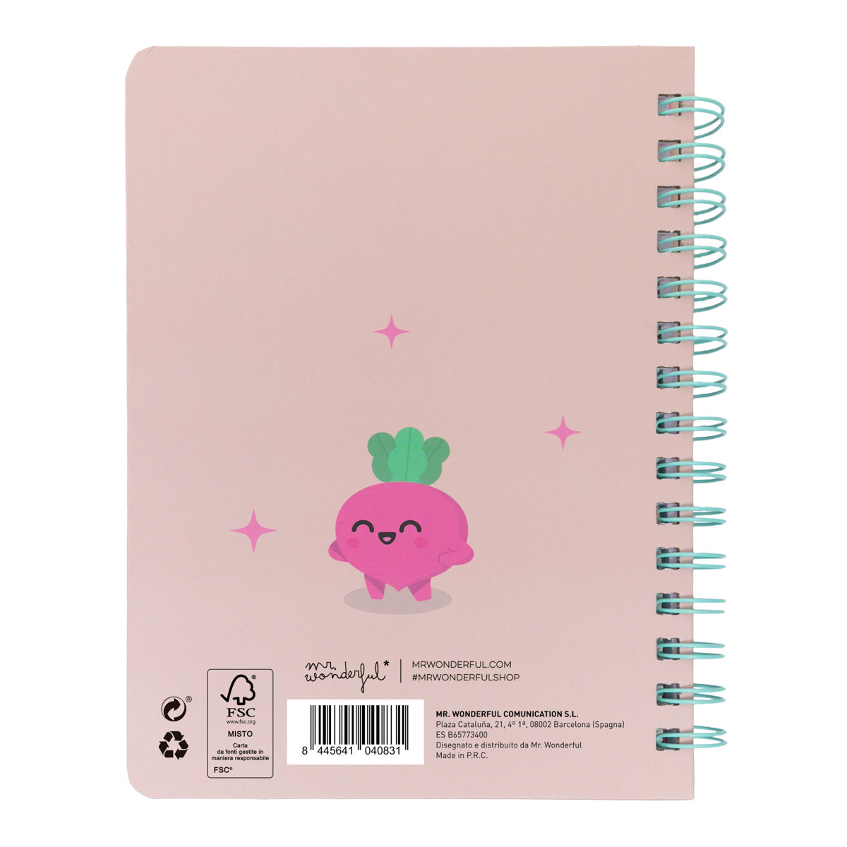 Quaderno A5 con squishy Barbabietola - Se ci credi, ci riuscirai