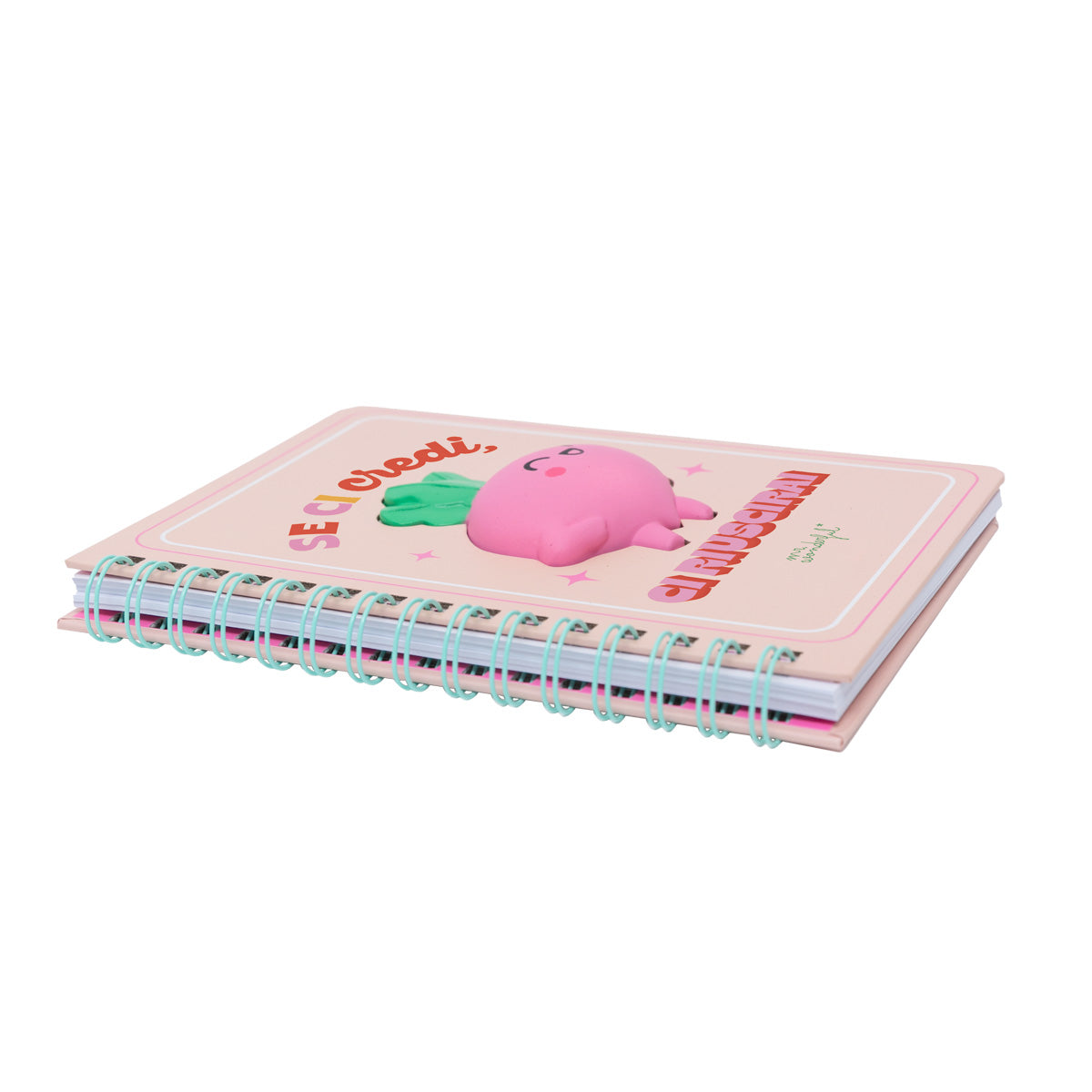 Quaderno A5 con squishy Barbabietola - Se ci credi, ci riuscirai