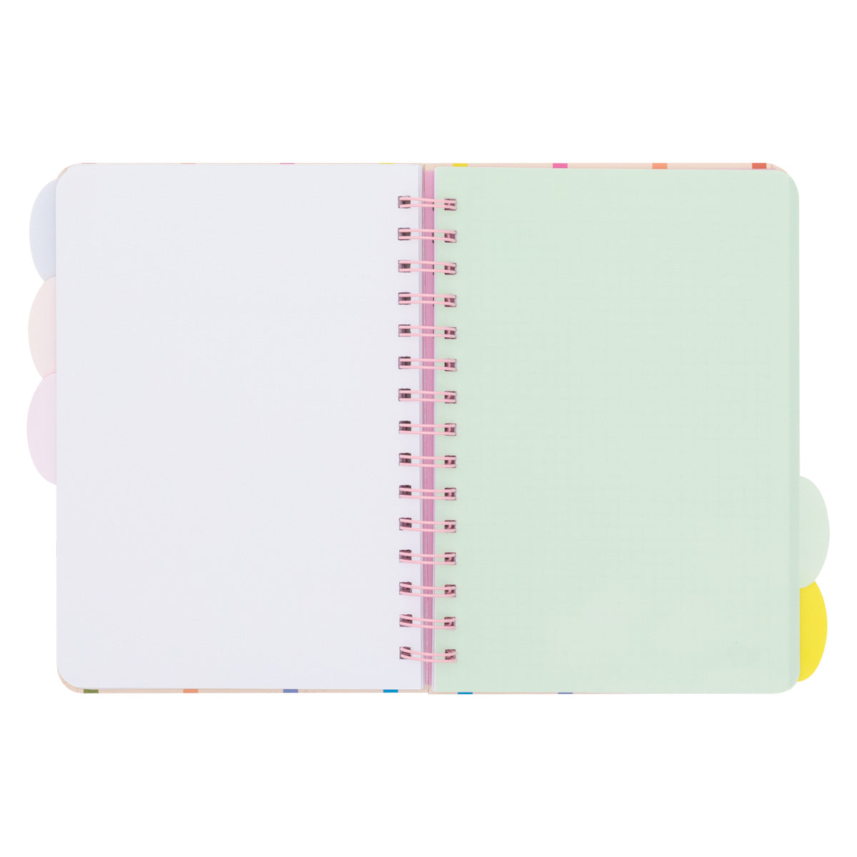 Lined A5 notebook with fold-out tabbed dividers - Dreaming, creating, shining.