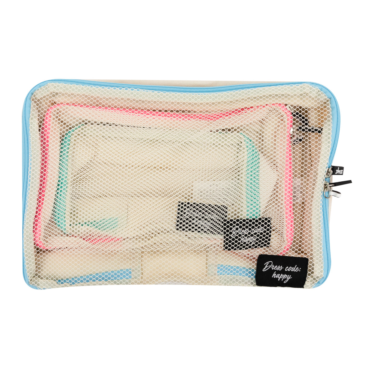 Kit d'organisation de voyage - Organisateur de bagages + étiquette à valise + trousse de toilette de voyage