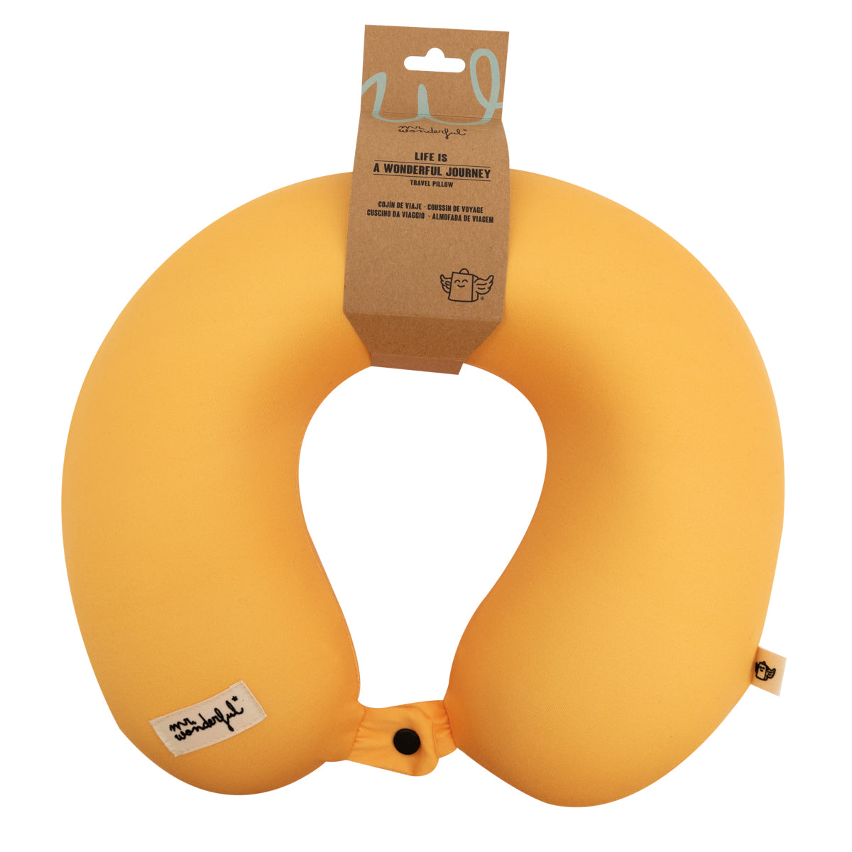 Oreiller de voyage - Jaune 
