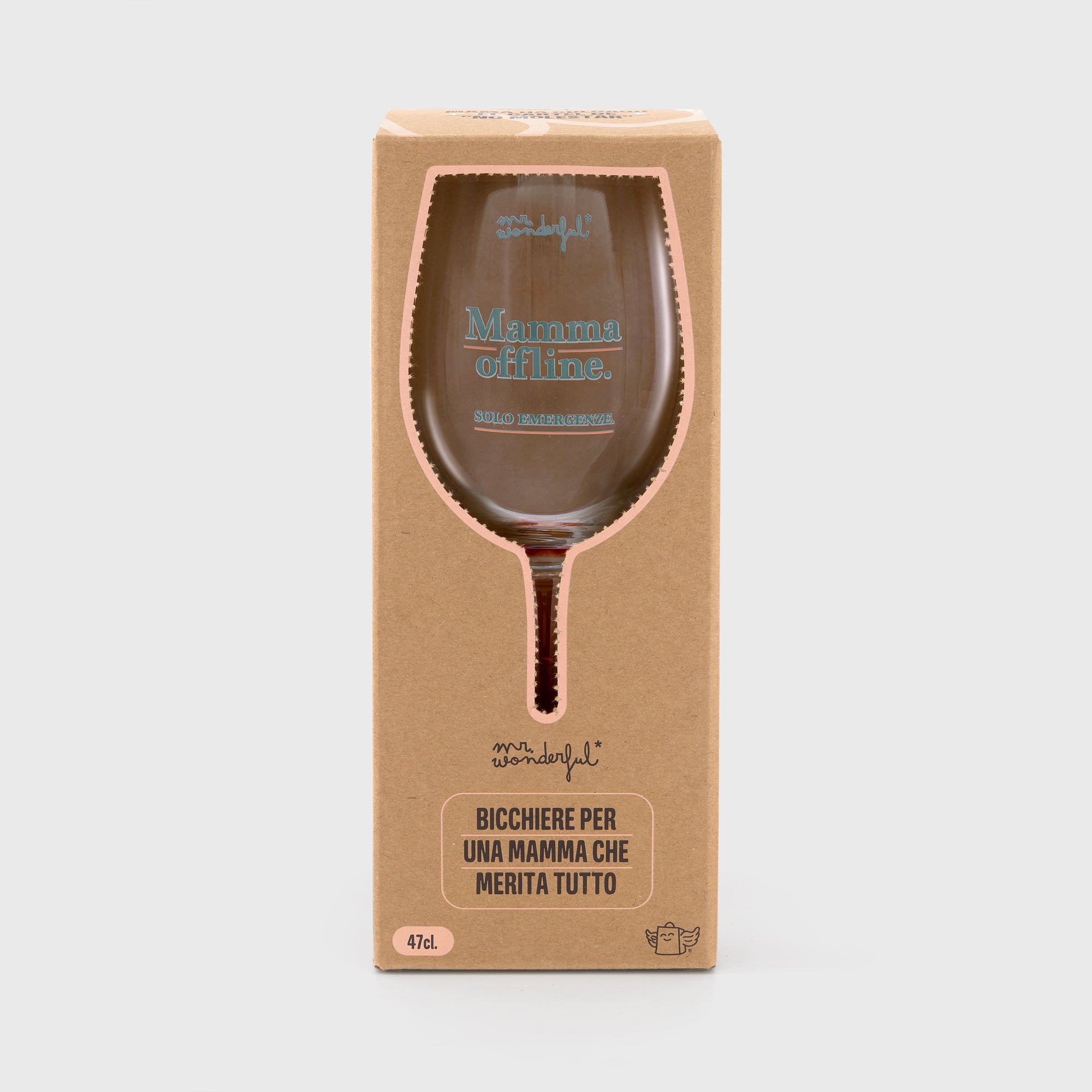 Calice da vino - Mamma offline. Solo emergenze.