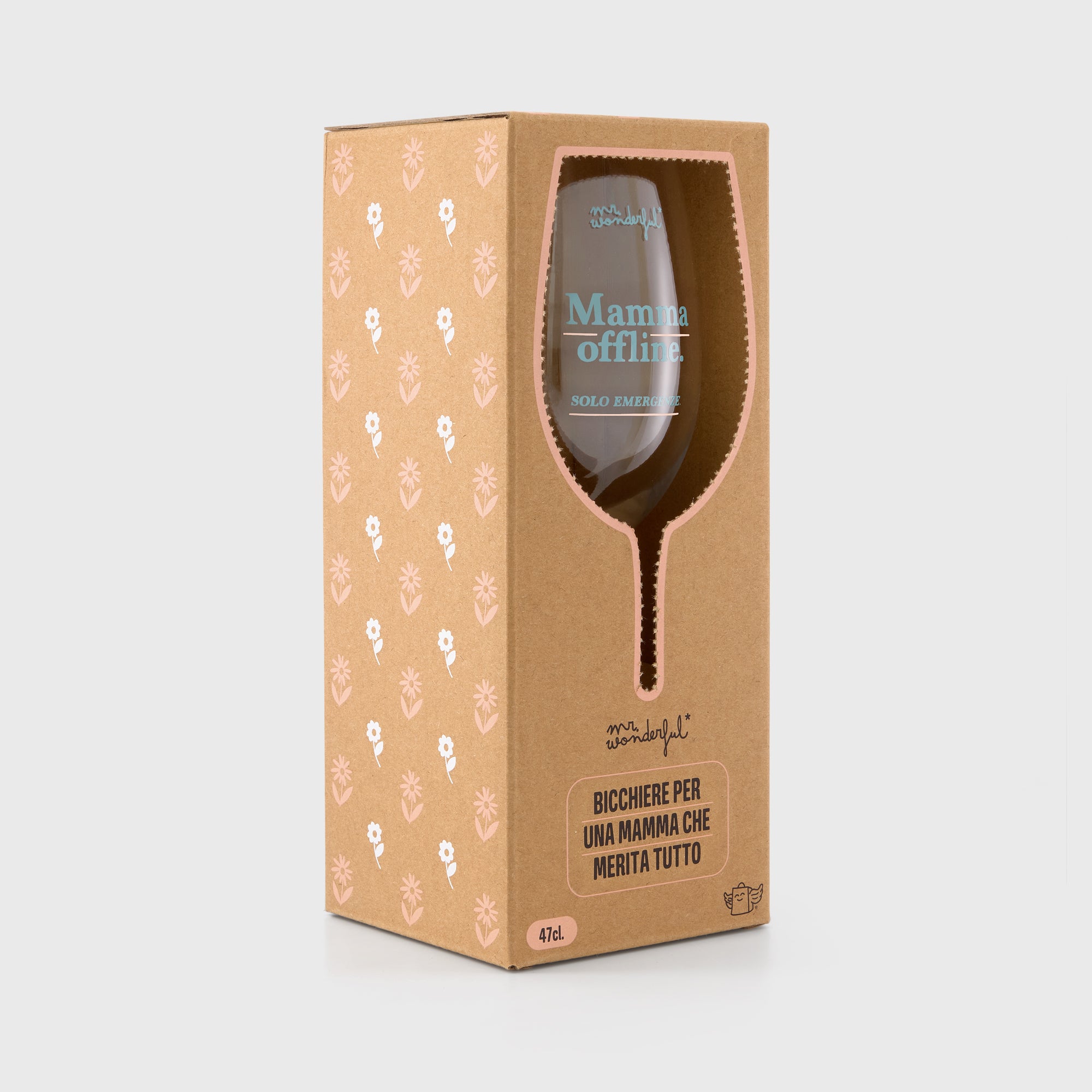 Calice da vino - Mamma offline. Solo emergenze.