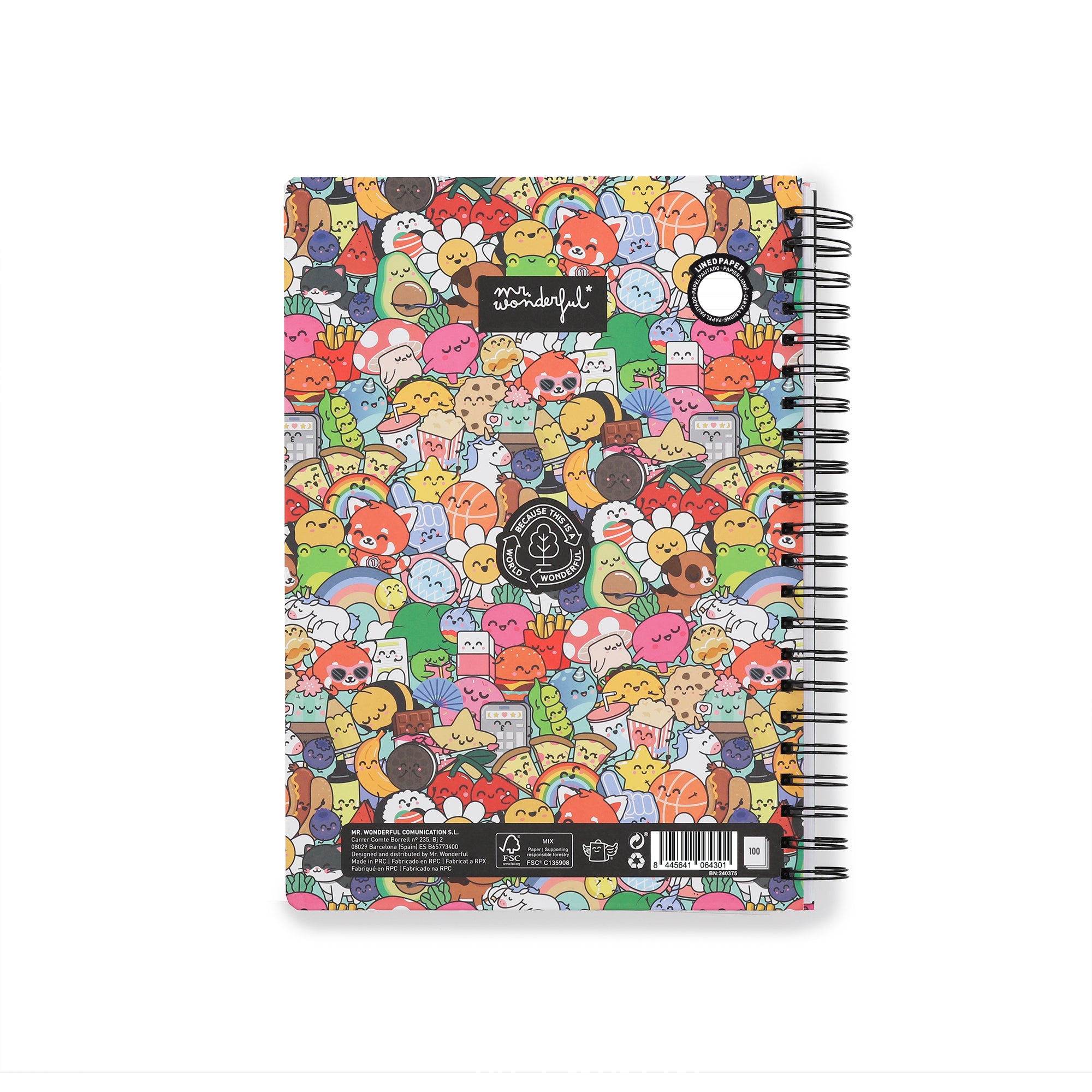 Carnet A4 avec intercalaires - Personagens Wonder