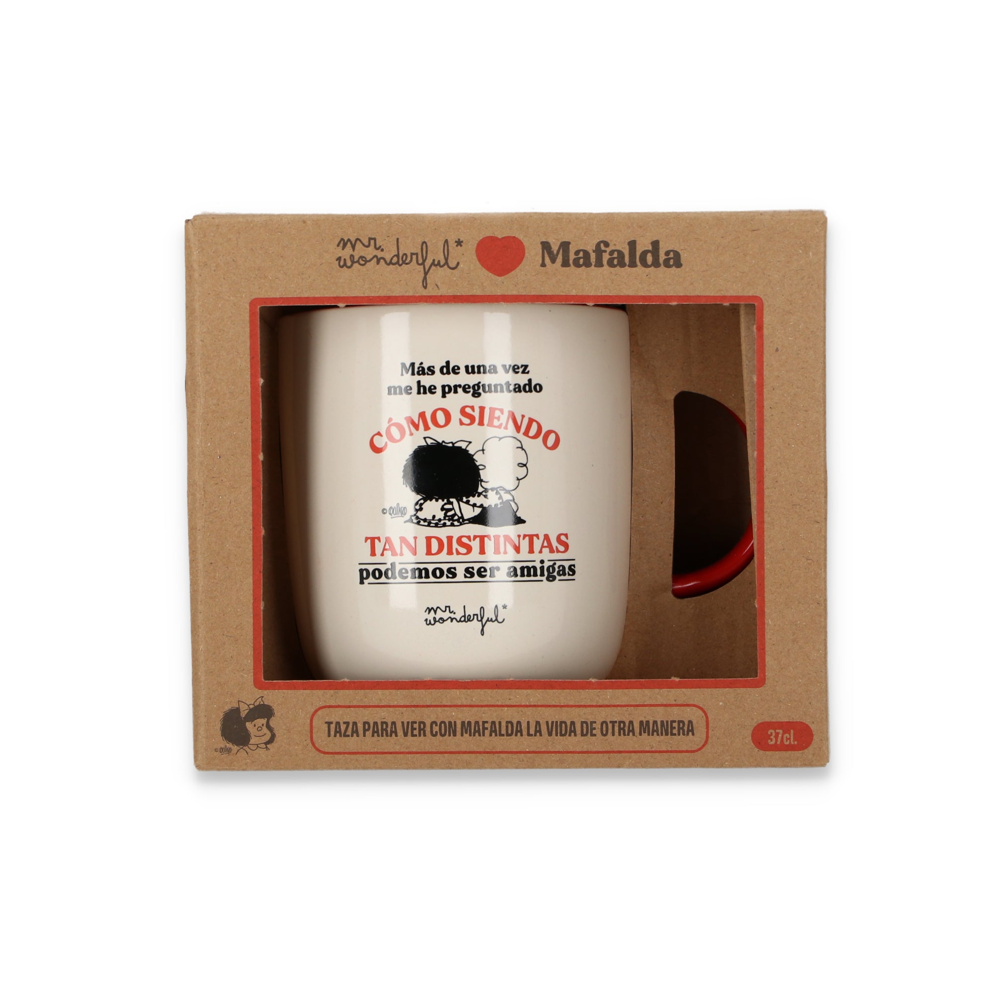 Taza Mafalda - Cómo siendo tan distintas podemos ser tan amigas
