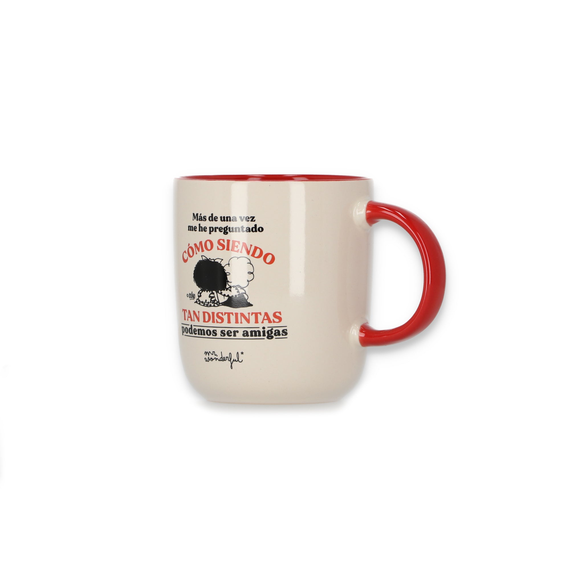 Taza Mafalda - Cómo siendo tan distintas podemos ser tan amigas