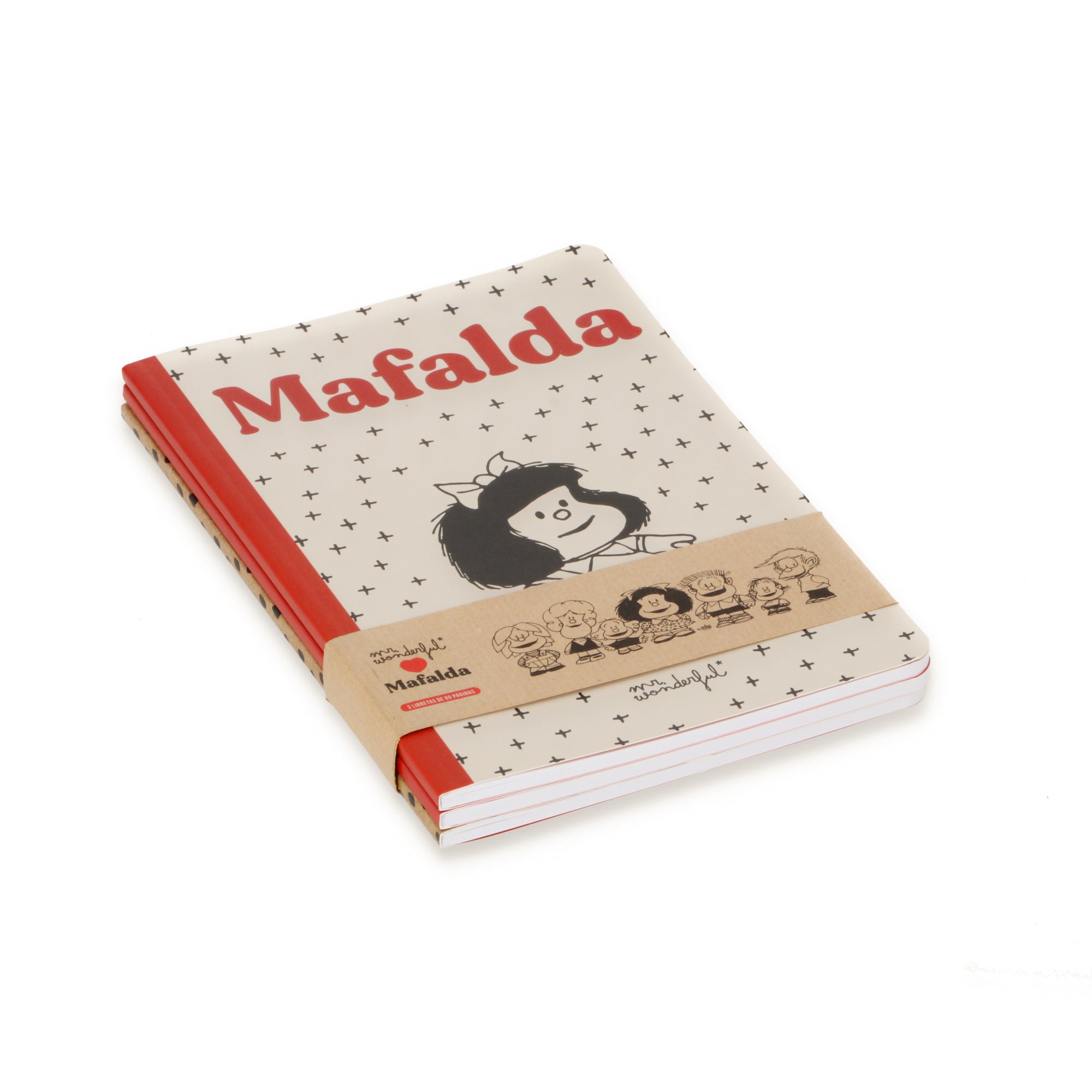 Set de 3 libretas A5 - Mafalda