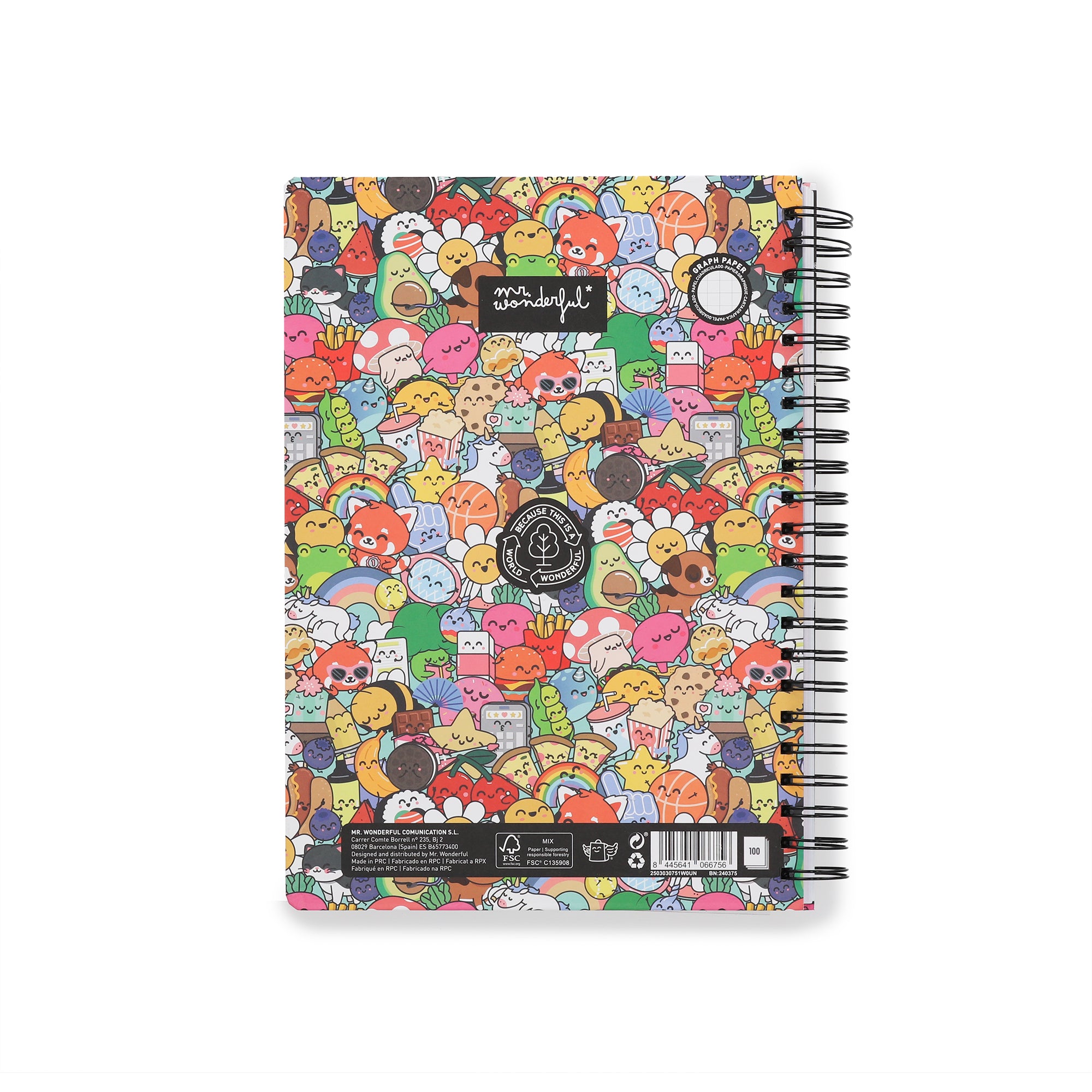 Libreta A4 con separadores - Wonder characters