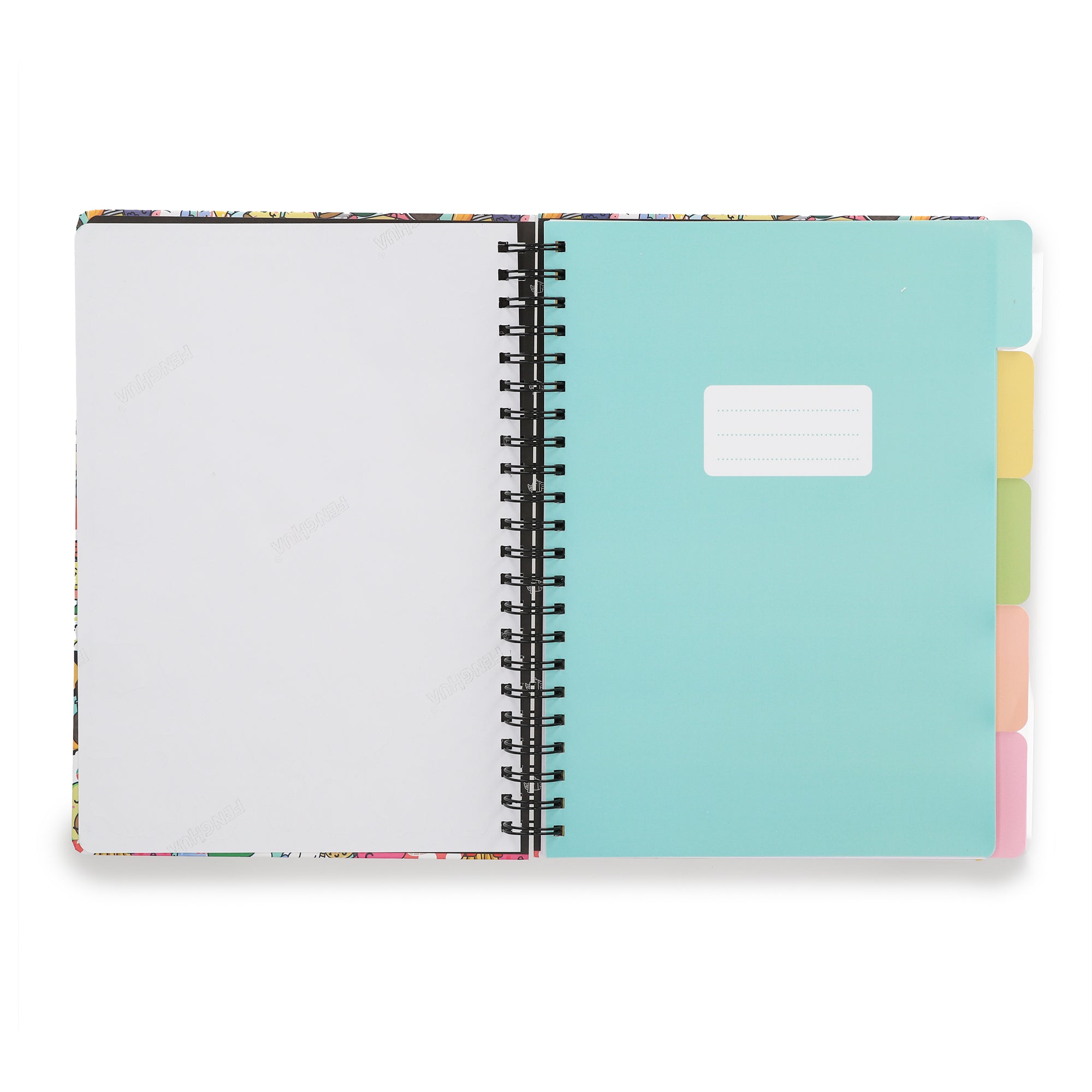 Libreta A4 con separadores - Wonder characters