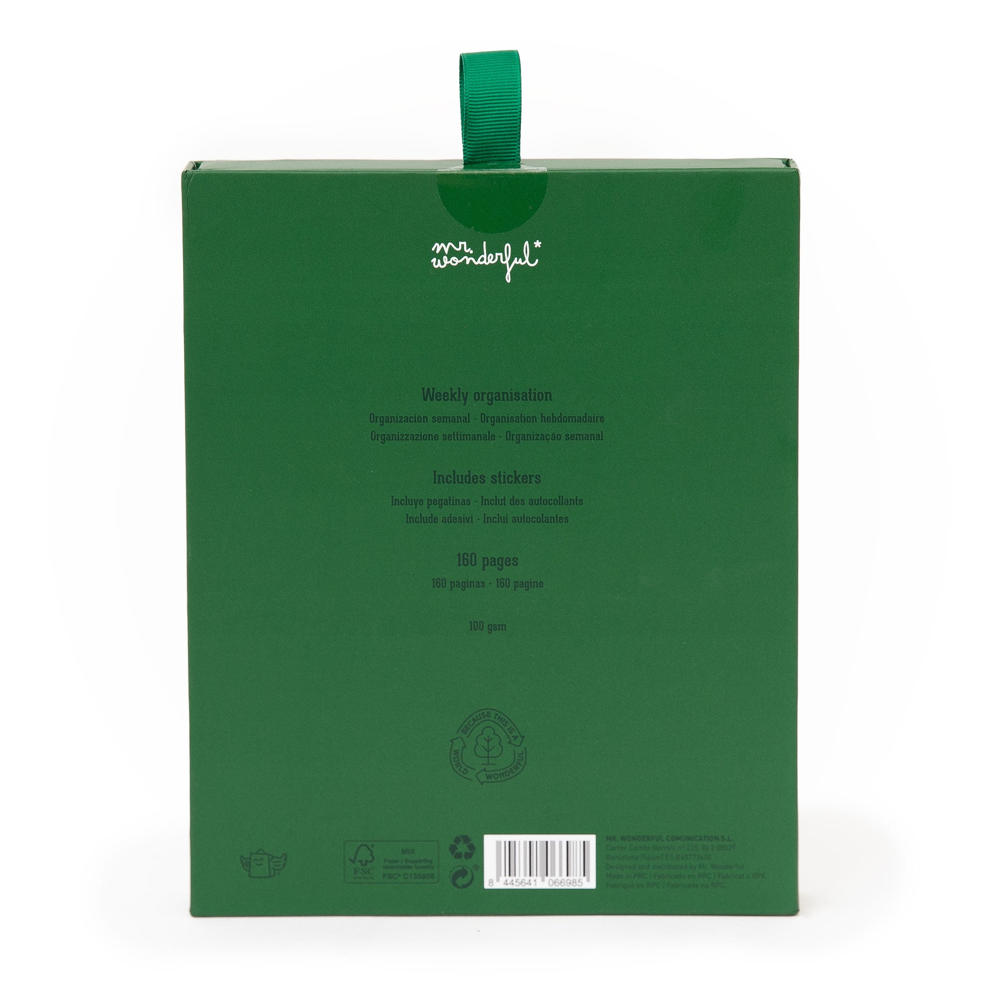 Agenda Pocket 2026 Semanal pequeña - Verde