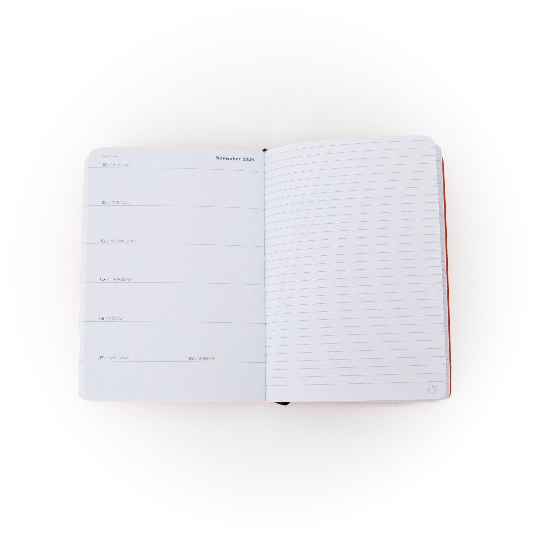 Agenda Pocket 2026 Semanal pequeña - Naranja