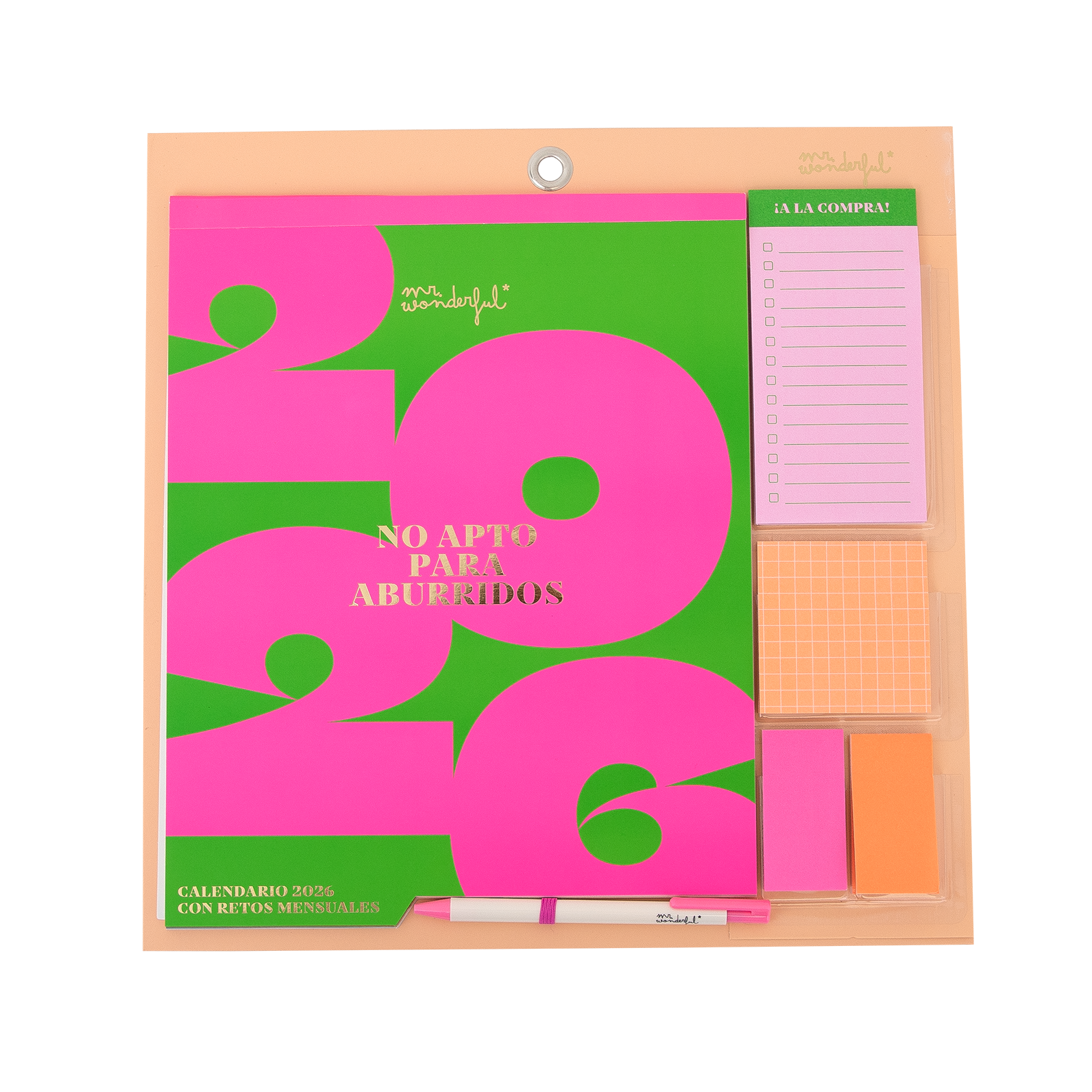 Calendario de pared magnético 2026 | Mr.Wonderful "No apto para aburridos"