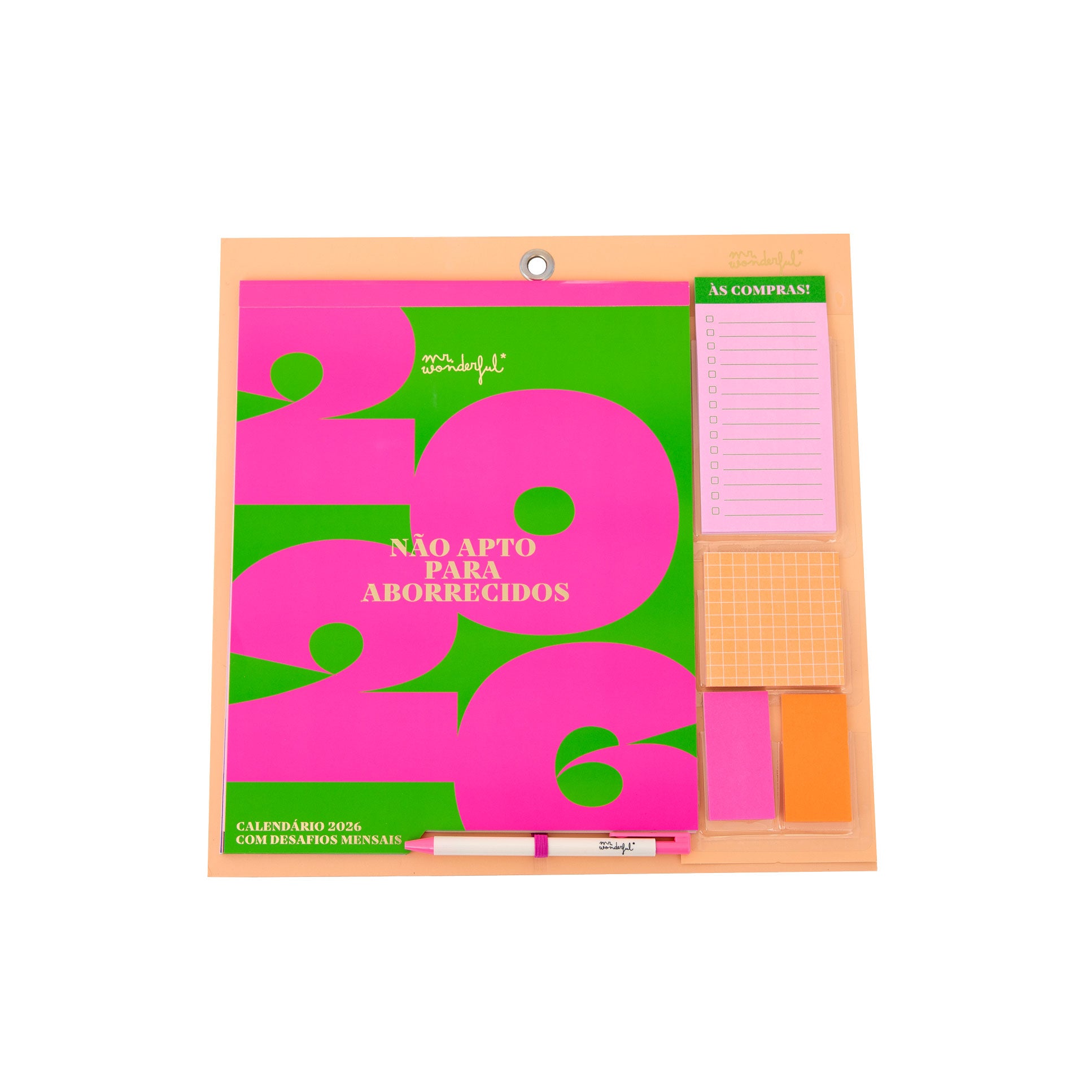 Calendário de parede magnético 2026 | Mr.Wonderful