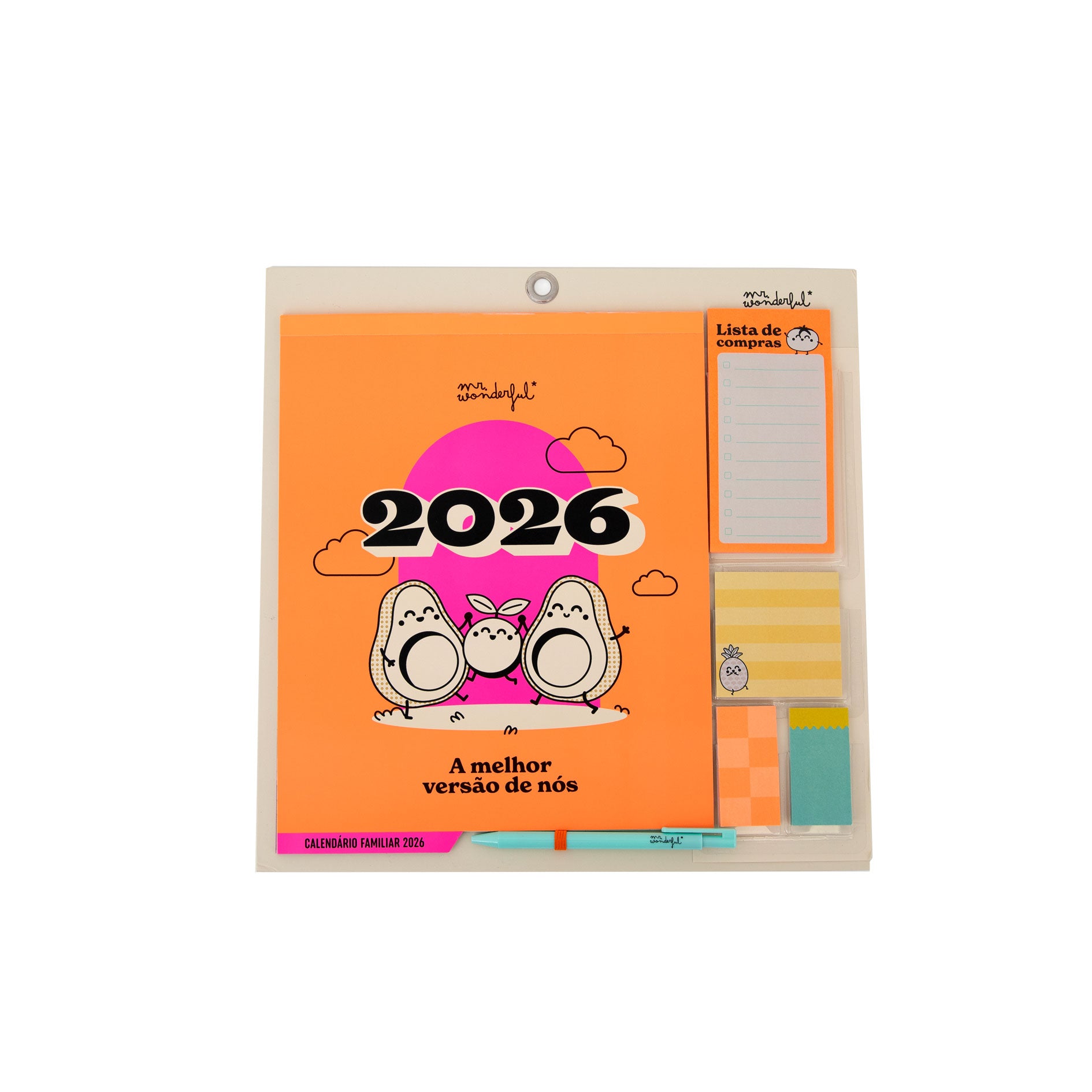 Calendário de parede magnético familiar 2026 | Mr.Wonderful