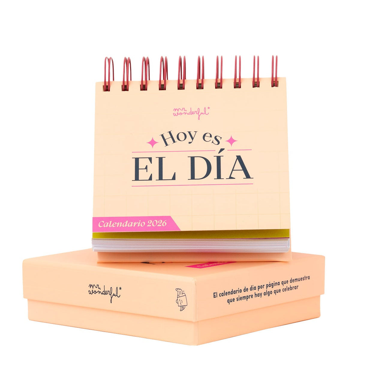 Calendario de sobremesa diario 2026 - Hoy es el día | Mr.Wonderful