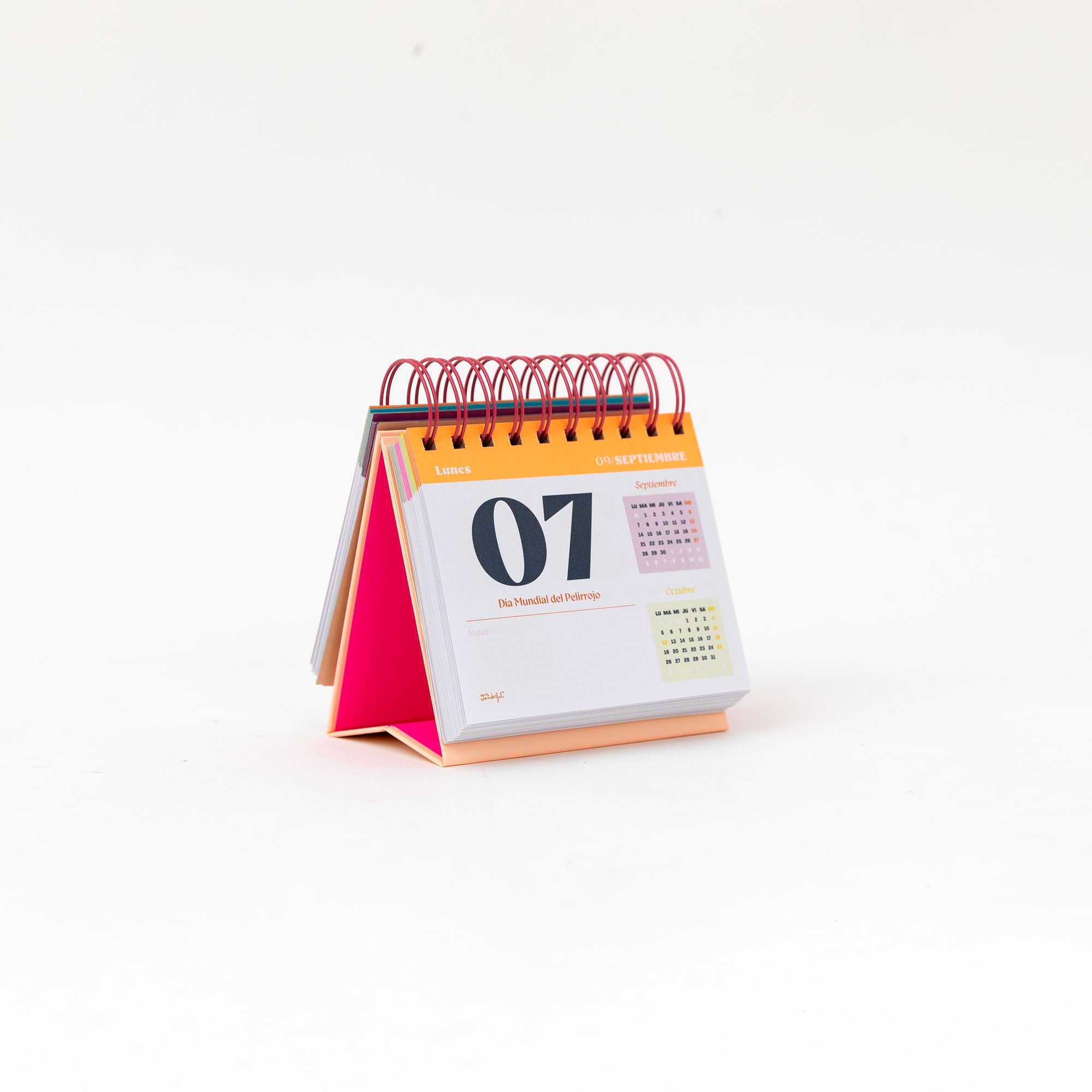 Calendario 2026 de día por página de Mr. Wonderful con Días Mundiales divertidos