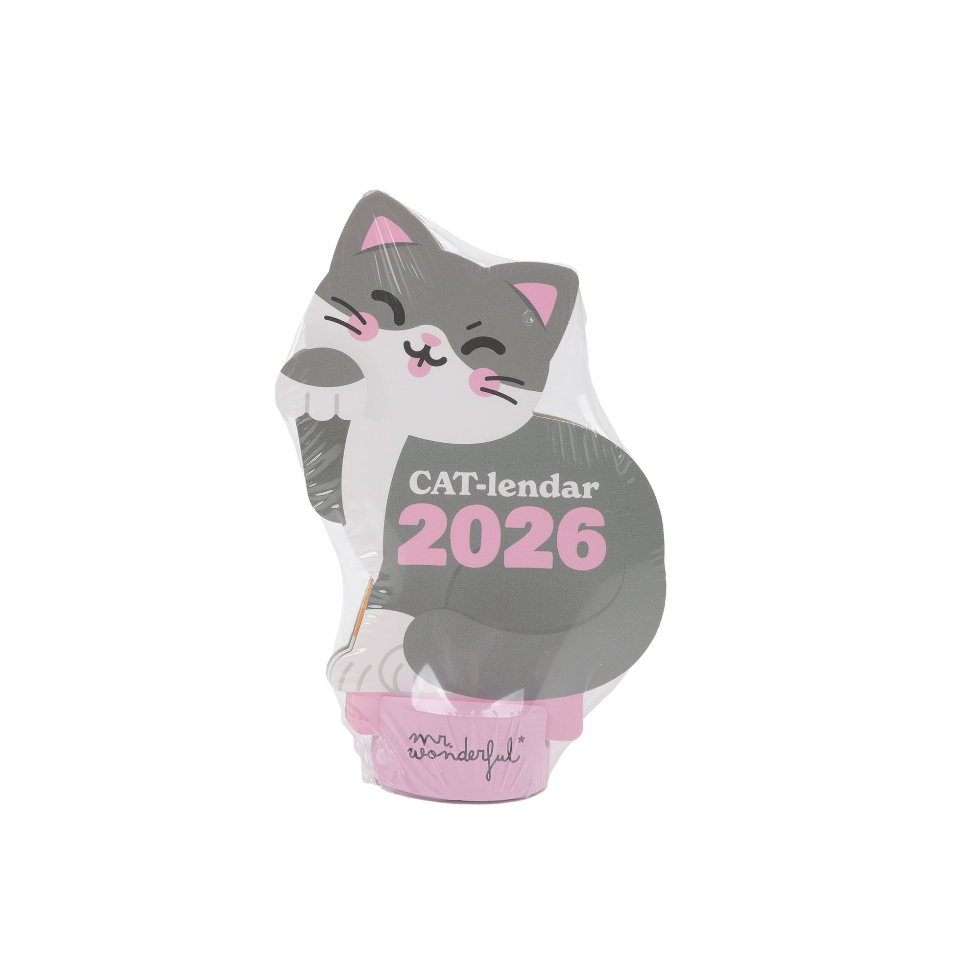 Calendario de sobremesa 2026 con peana - CAT-lendar | Mr.Wonderful