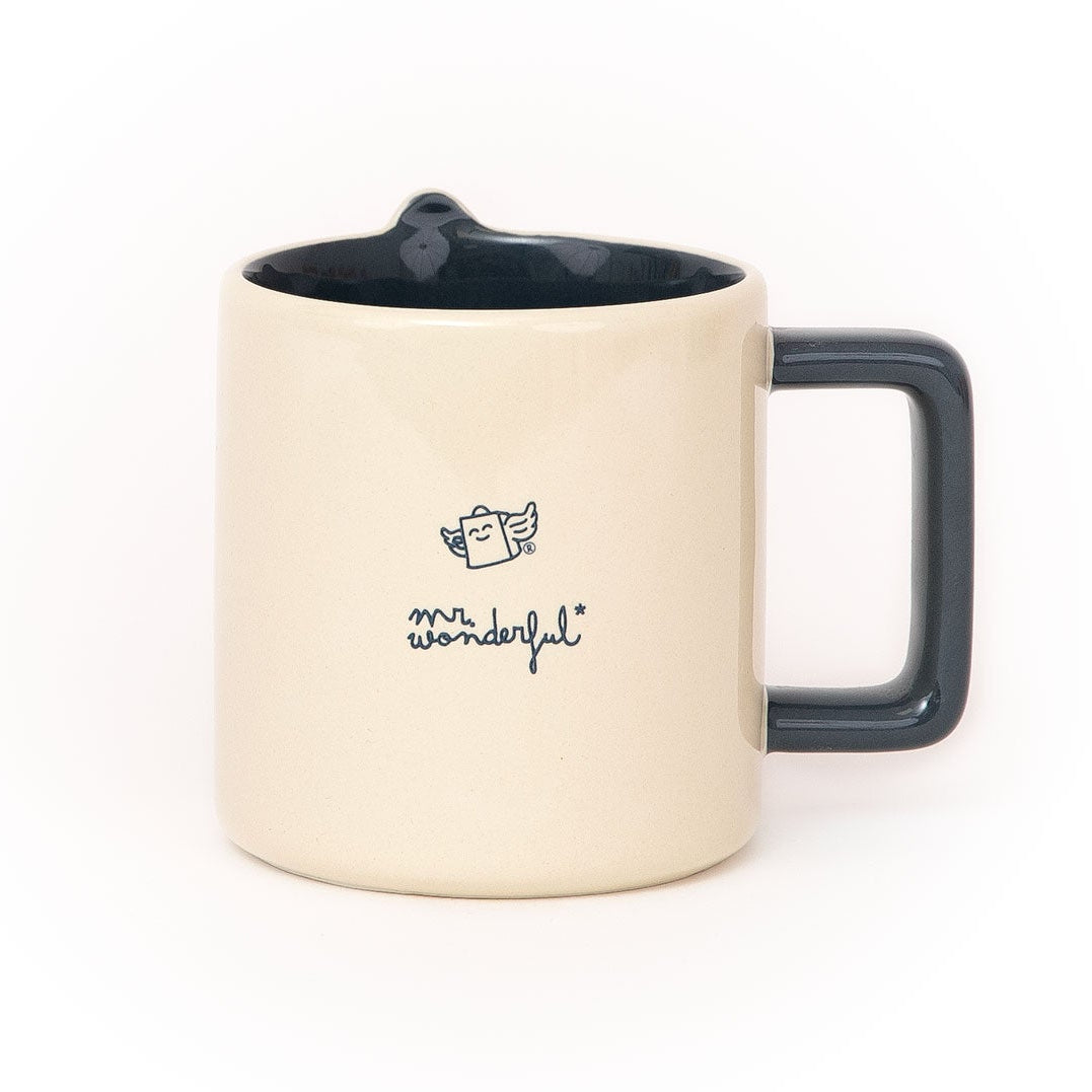 Taza original de Mr. Wonderful con frase bonita en inglés y diseño de estrella 3D