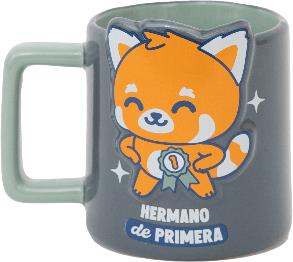 Taza 3D panda rojo - Hermano de primera
